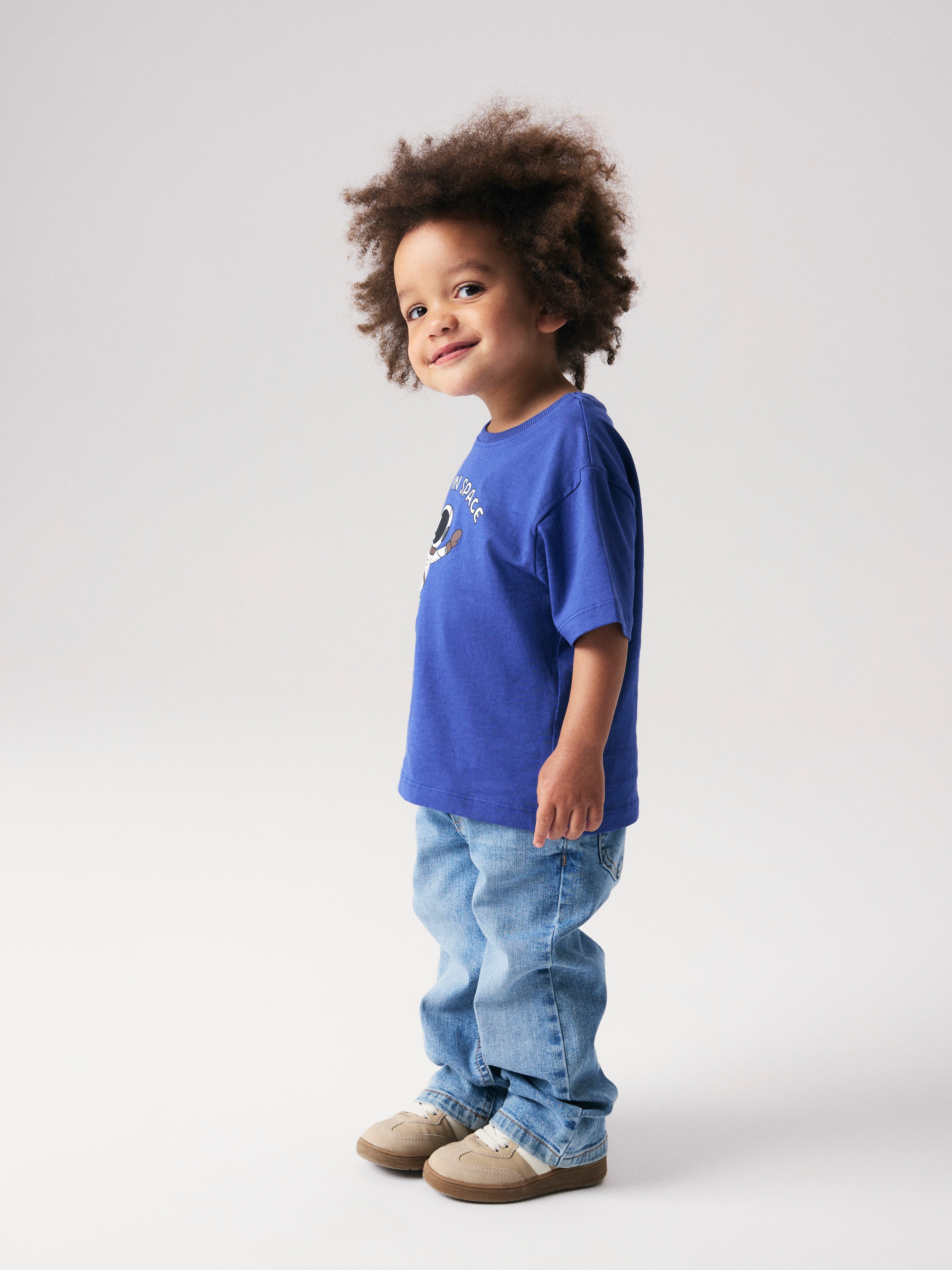 Name It Rundhalsshirt NMMKASIL SS NREG TOP PB Baumwolle, regular fit