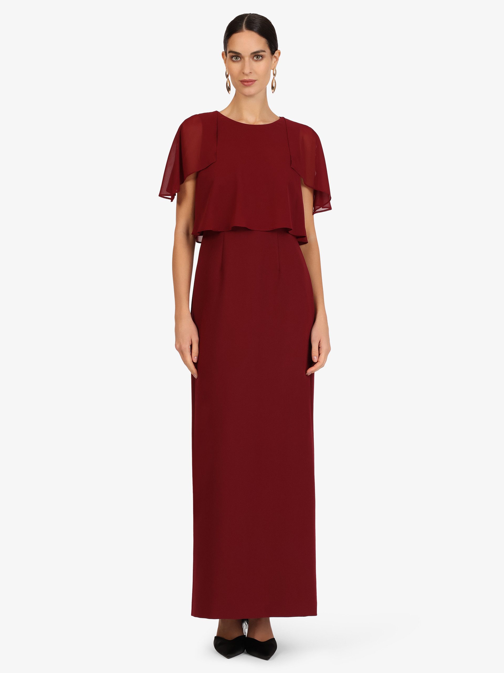 Kraimod Abendkleid mit Chiffon-Cape