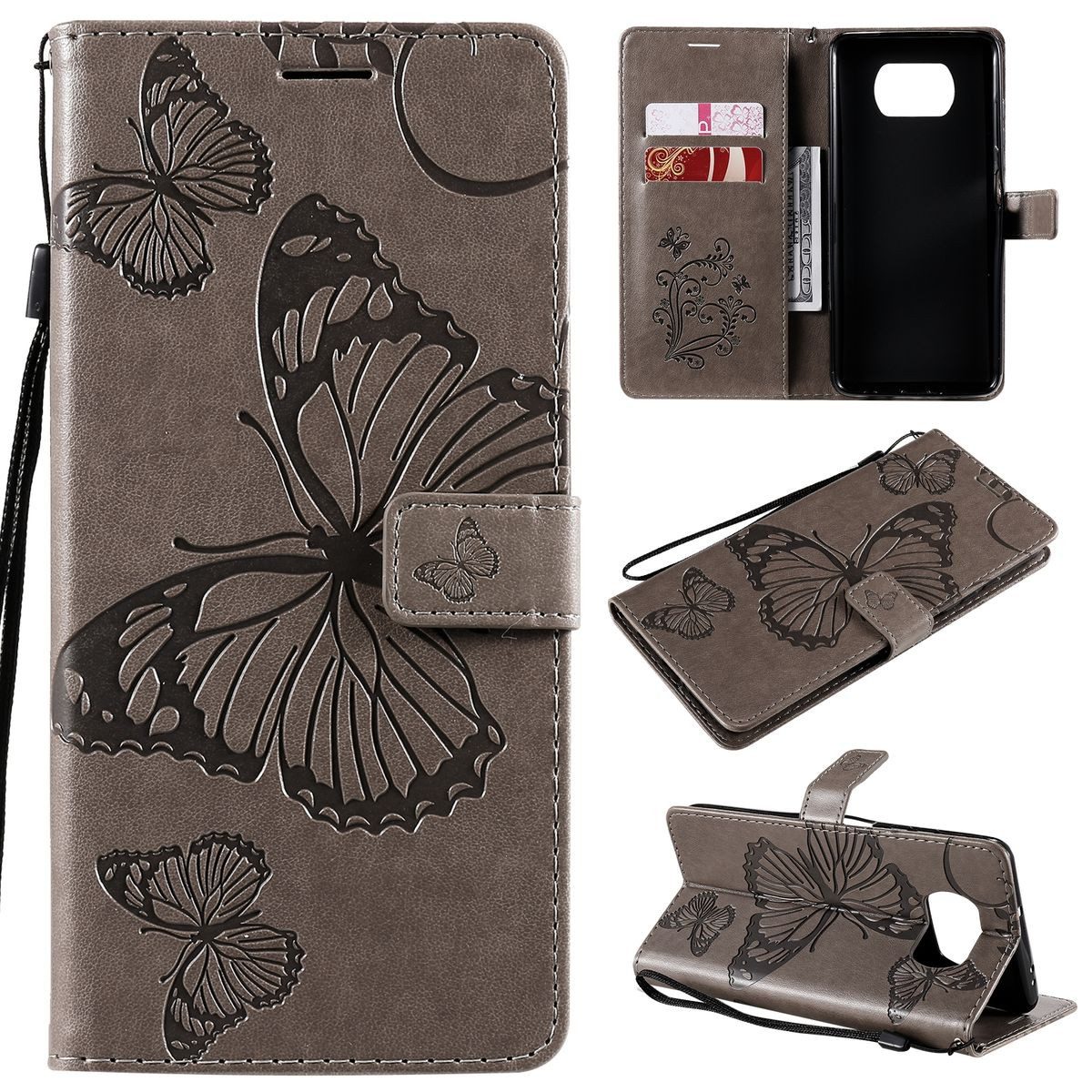König Design Handyhülle Xiaomi Poco X3, Schutzhülle Schutztasche Case Cover Etuis Wallet Klapptasche Bookstyle