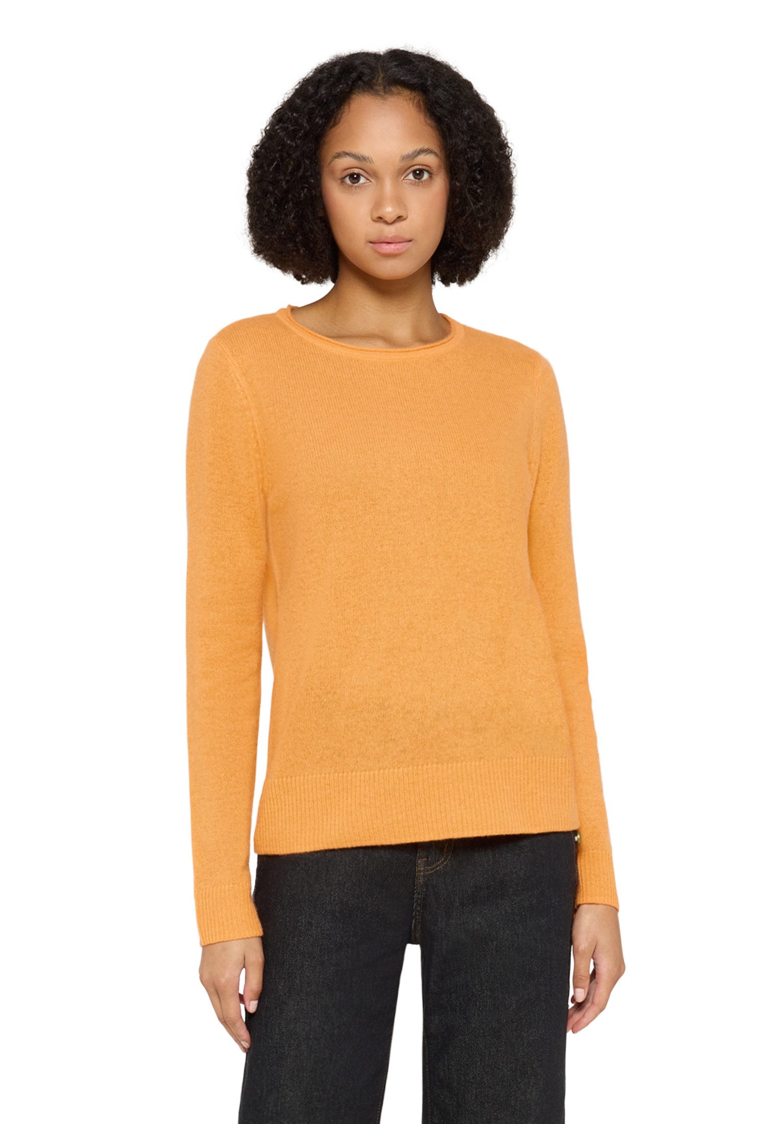 Cartoon Strickpullover Damen mit Rundhalsausschnitt (1-tlg)