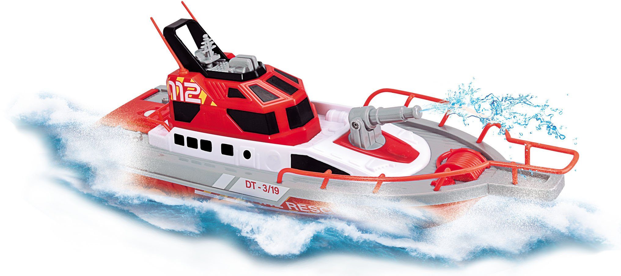 Dickie Toys RC-Boot Feuerwehrboot, mit Wasserspritzfunktion und Fernbedienung
