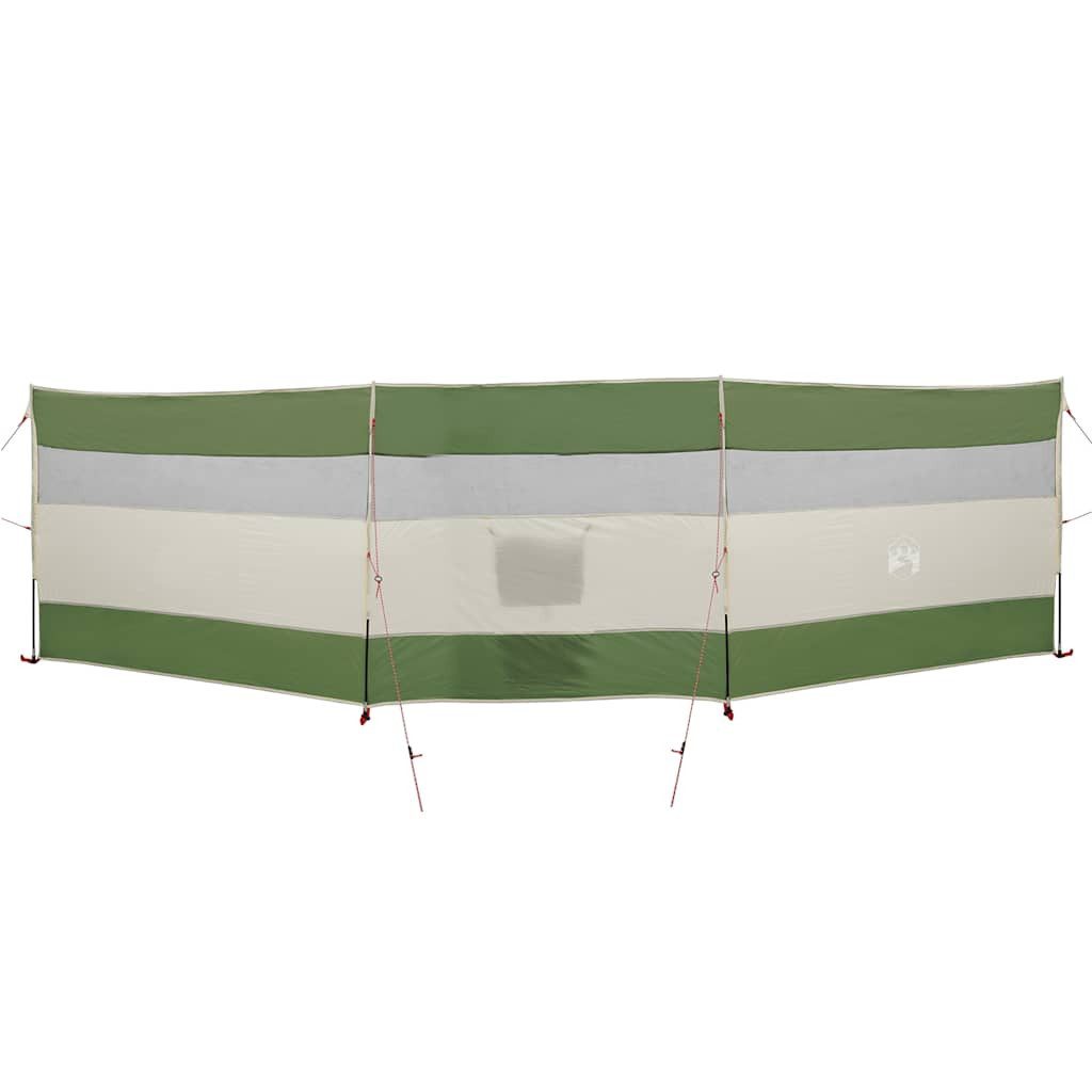 vidaXL Pavillon Camping-Windschutz Grün 508x130 cm Wasserdicht
