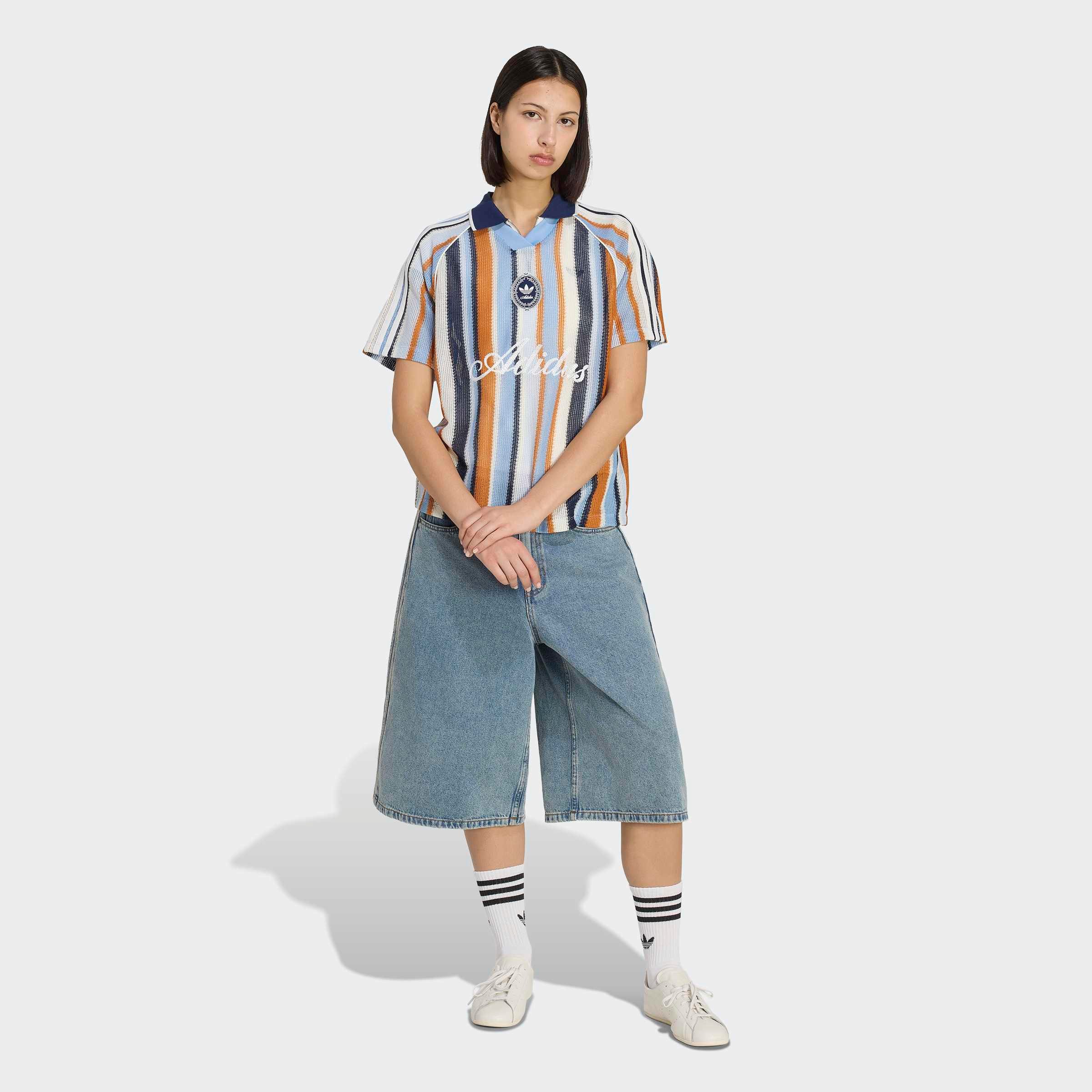 adidas Originals T-Shirt ADIDAS ORIGINALS SUMMER GLOW OVERSIZE JERSEY, GEWIRKTES MATERIAL