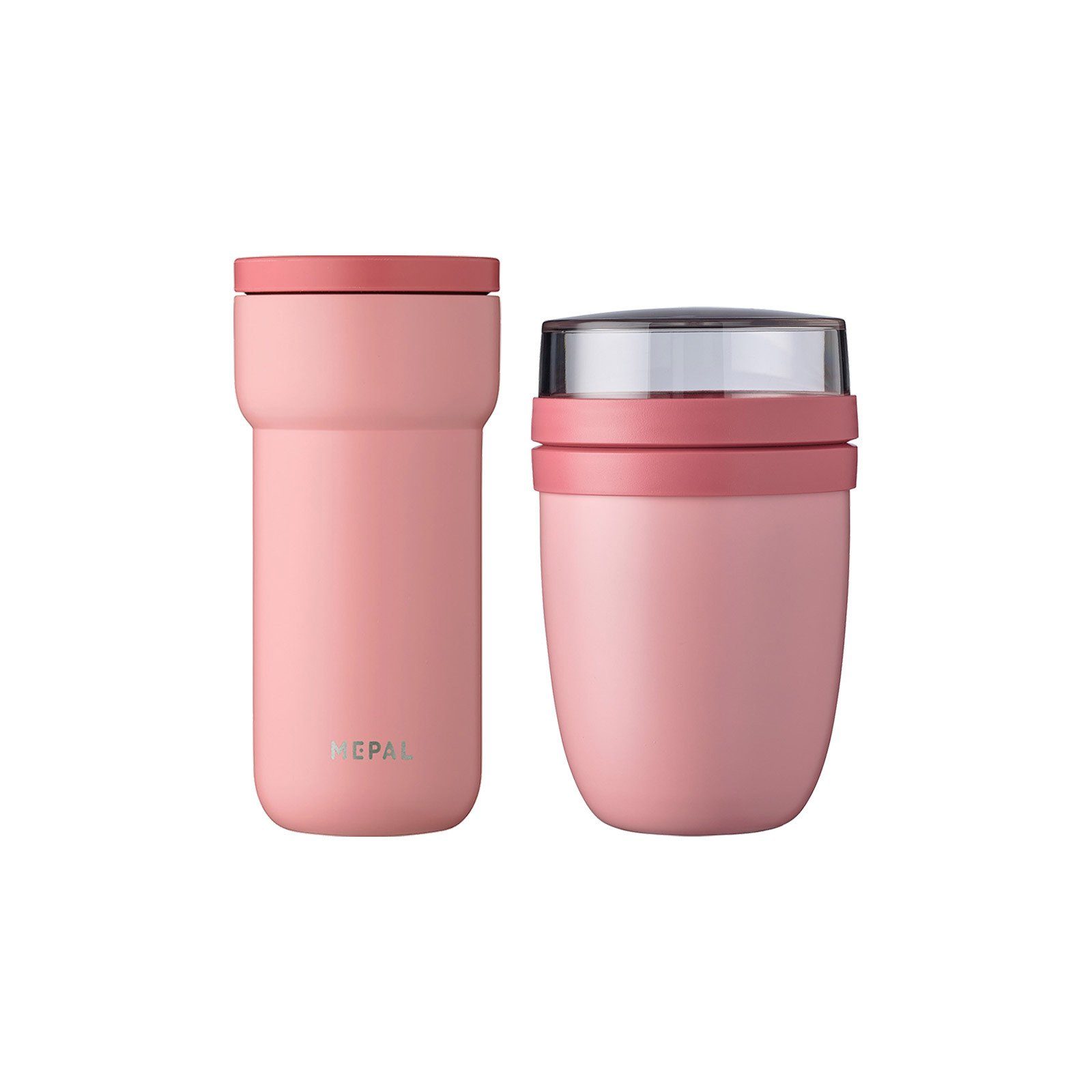 2er Thermo-Lunchset Thermobecher Material-Mix pink Set, Mepal nordic Ellipse