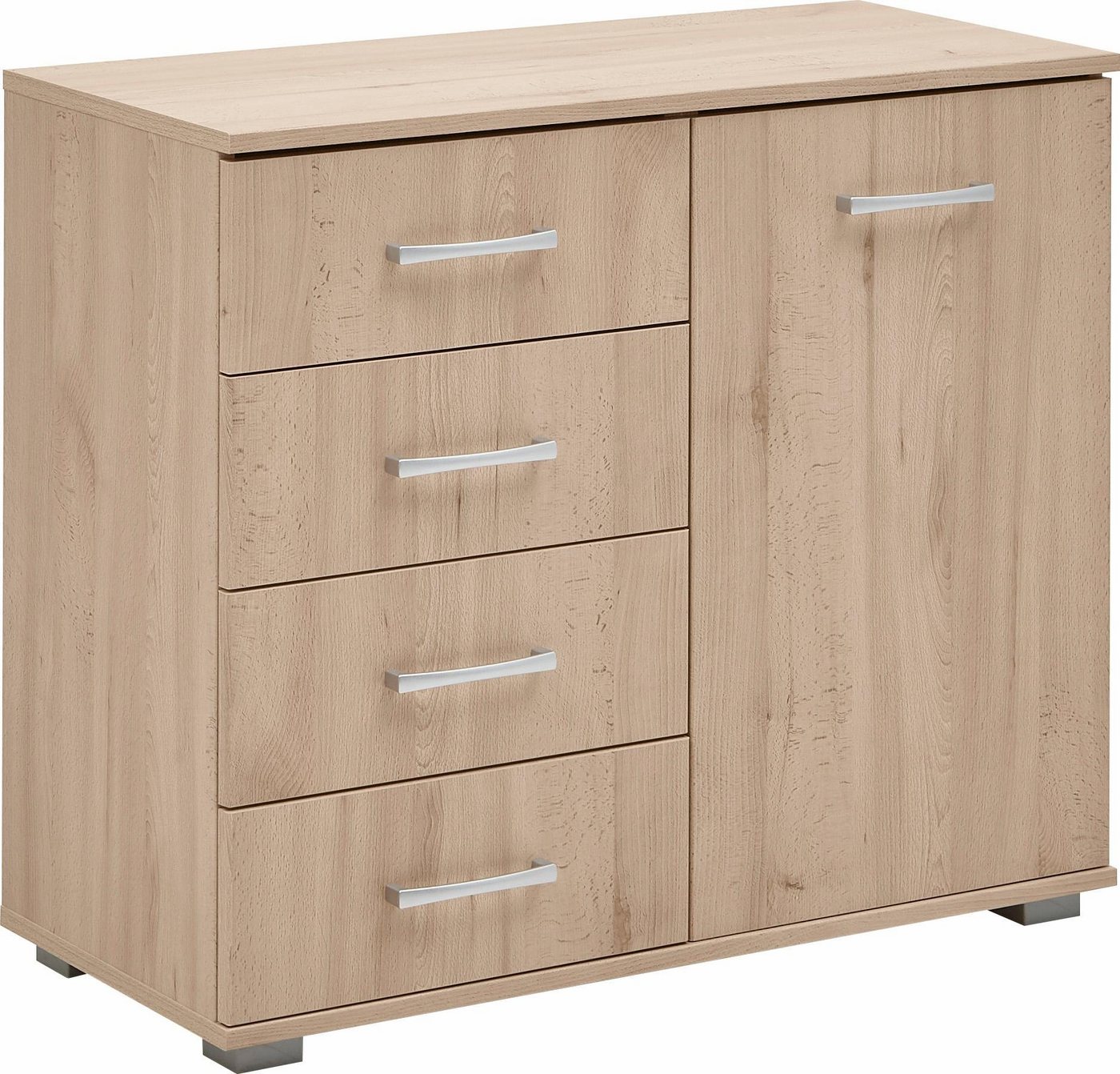 priess Kombikommode Barcelona mit 4 Schubkästen und Tür in 6 Farben