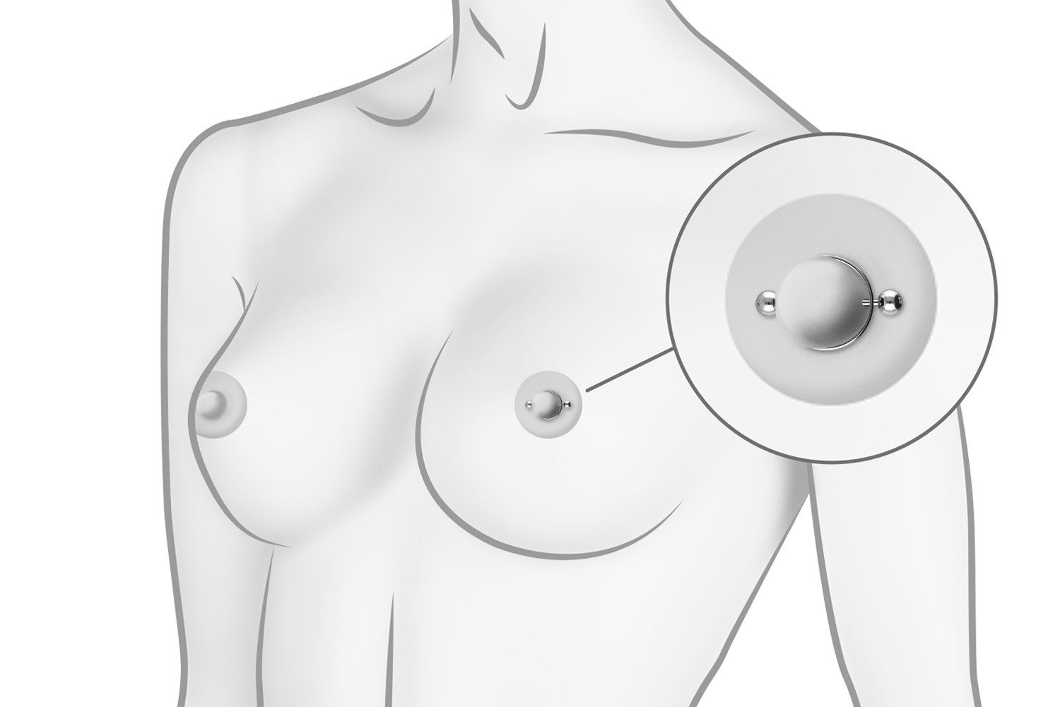 PIERCINGLINE Brustwarzenpiercing Chirurgenstahl Nippelring (Barbells, 1-tlg günstig online kaufen