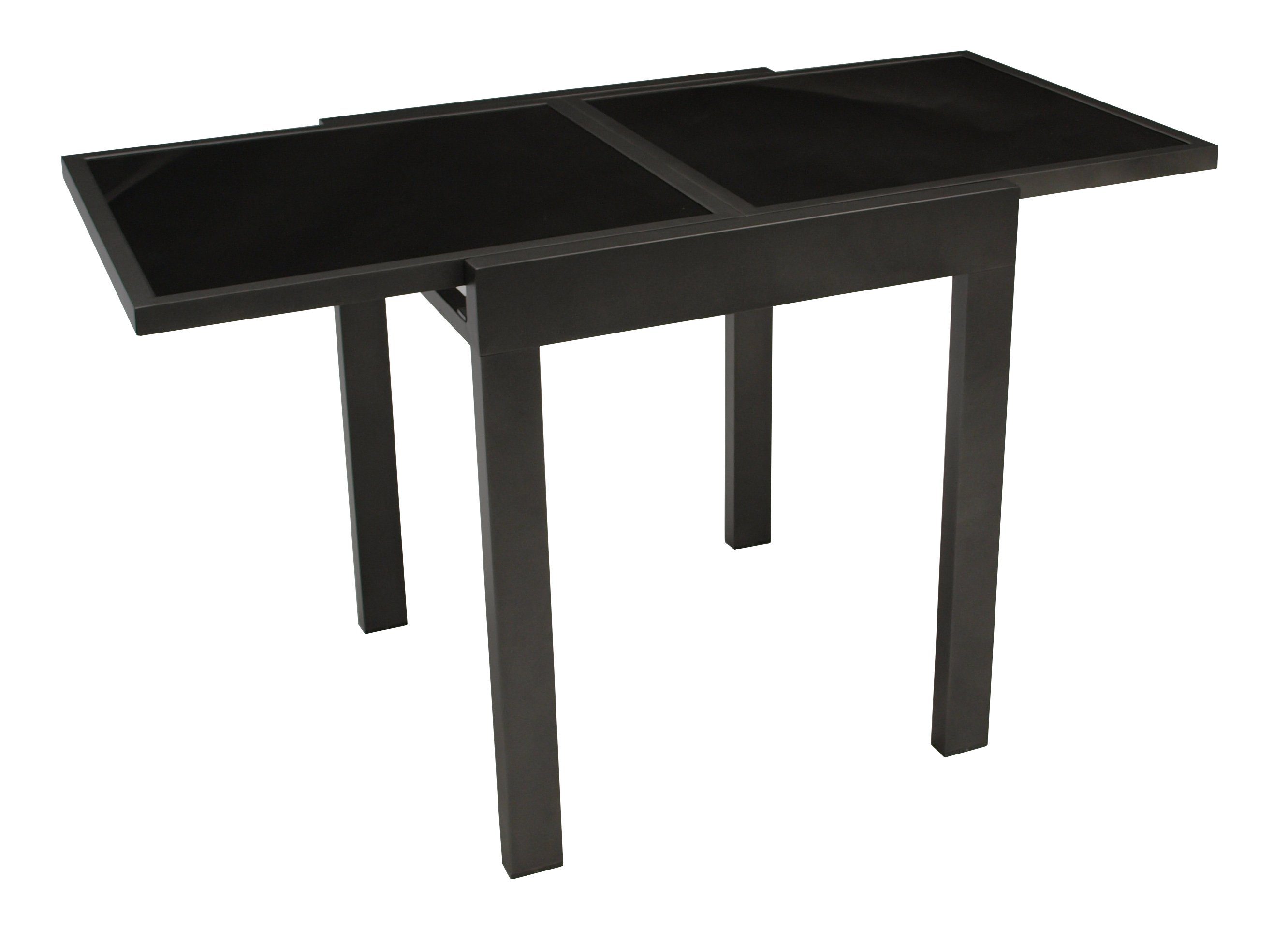 DEGAMO Gartentisch TORINO (1St), 65x65cm, ausziehbar auf 130cm
