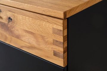 MCA furniture Lowboard TV-Board Cesena, Wildeiche / schwarzgrau