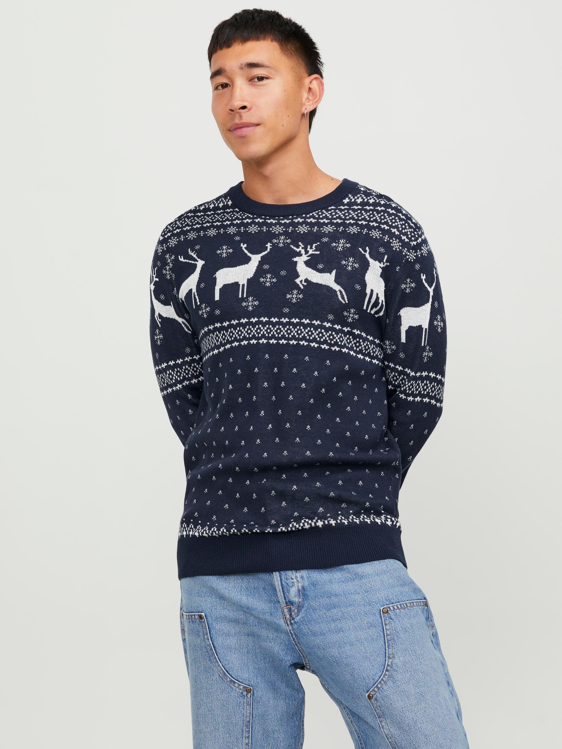 Jack & Jones Strickpullover JORHOLLY KNIT CREW NECK