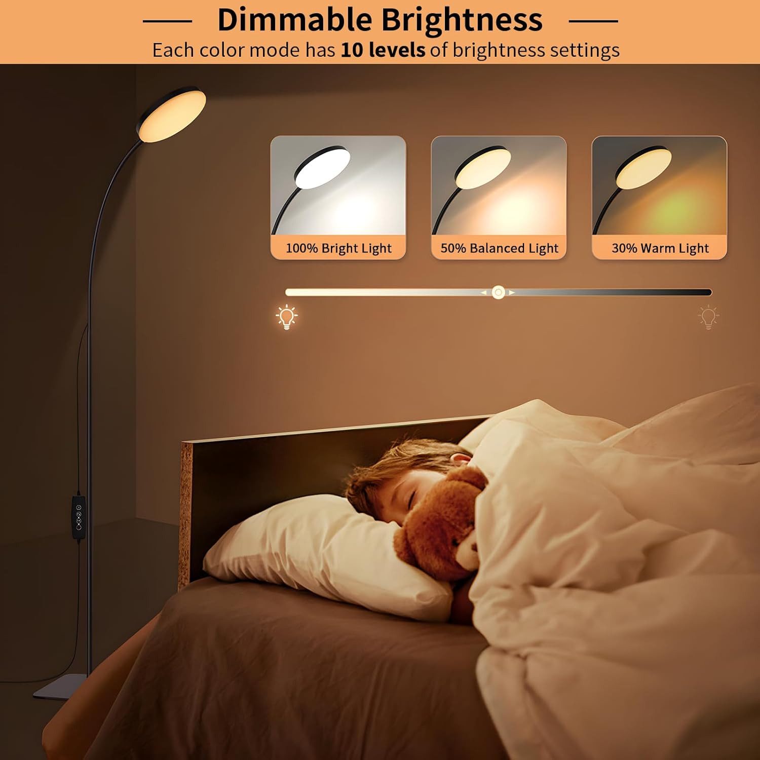 LMaxhome Stehlampe Wohnzimmer Dimmbar Standleuchte mit günstig online kaufen