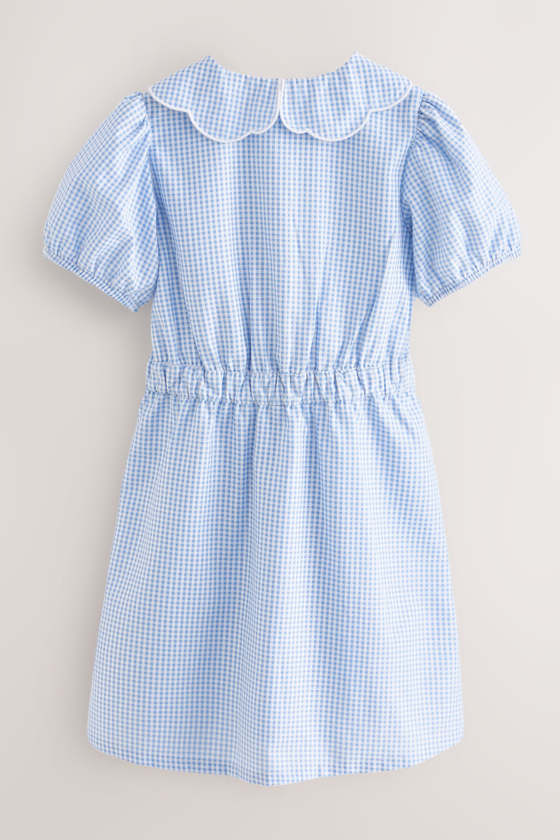 Next Karokleid Schulkleid mit Vichykaros und Bogenkantenkragen (1-tlg)
