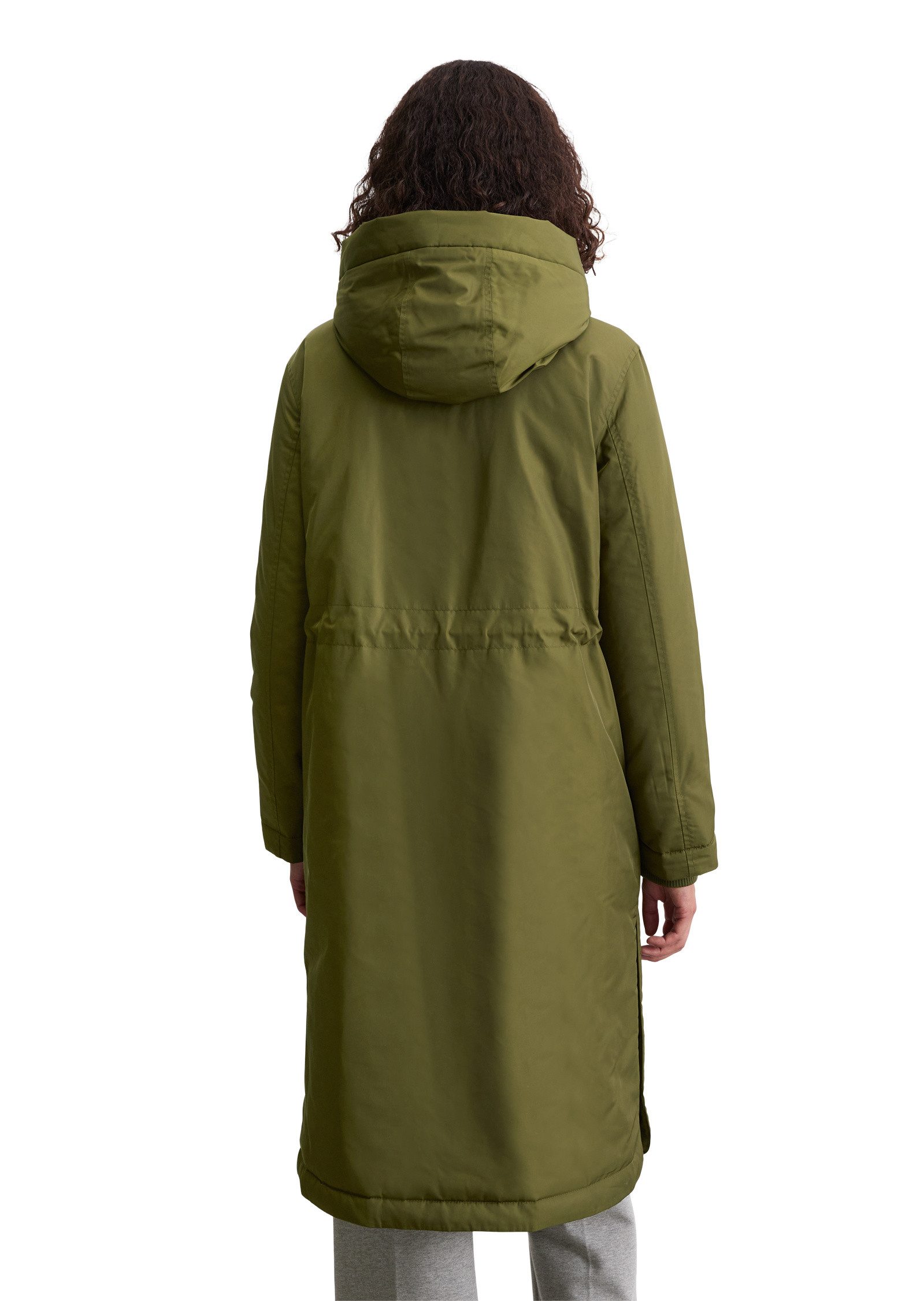 Marc O'Polo Wintermantel aus recyceltem Polyester-Twill