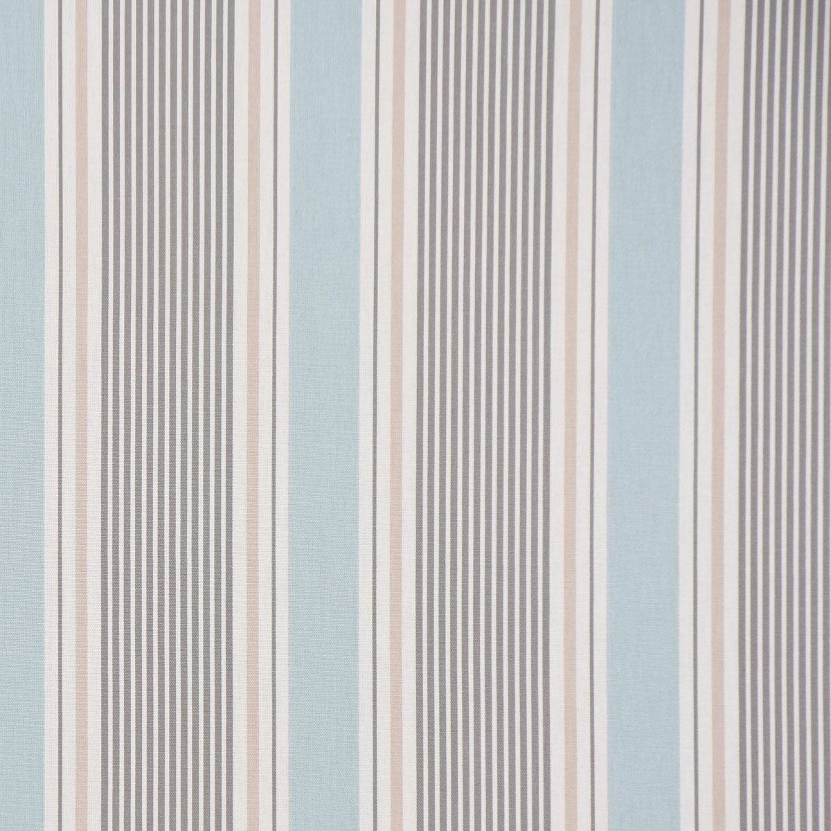 Thumbnail - Stoff Clarke & Clarke Baumwollstoff Streifen Mineral blau grau 138cm