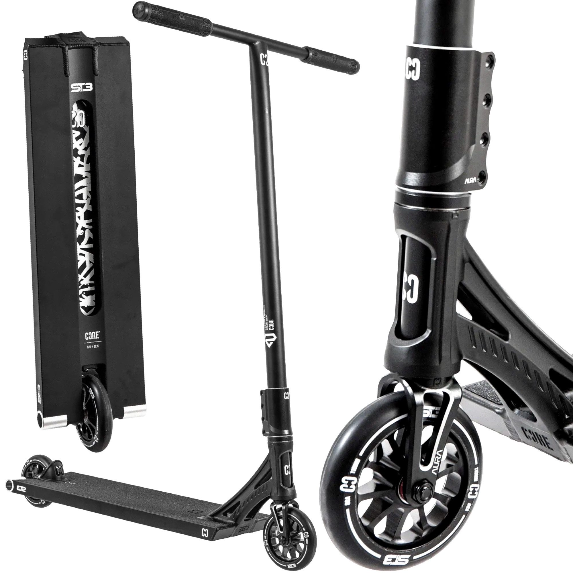 Core Action Sports Stuntscooter CORE ST3 Stunt-Scooter Street H=96cm Schwarz
