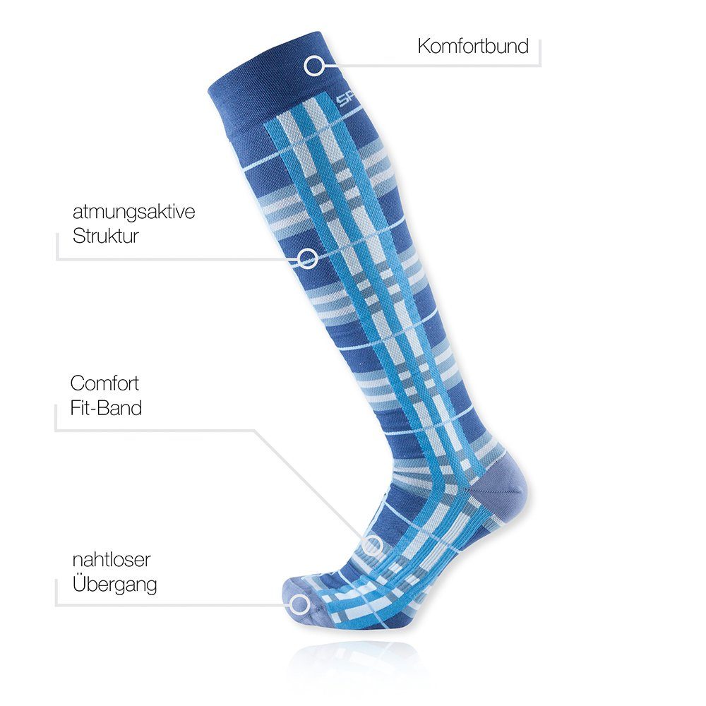 PFIFF Reitsocken Funktions-Reitstrumpf TECNO FASHION (1-Paar) Comfort Fit – Band