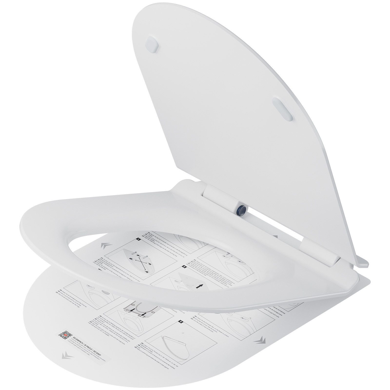 DERW MAX WC-Sitz Ultradünner D-förmiger Toilettensitzdeckel günstig online kaufen