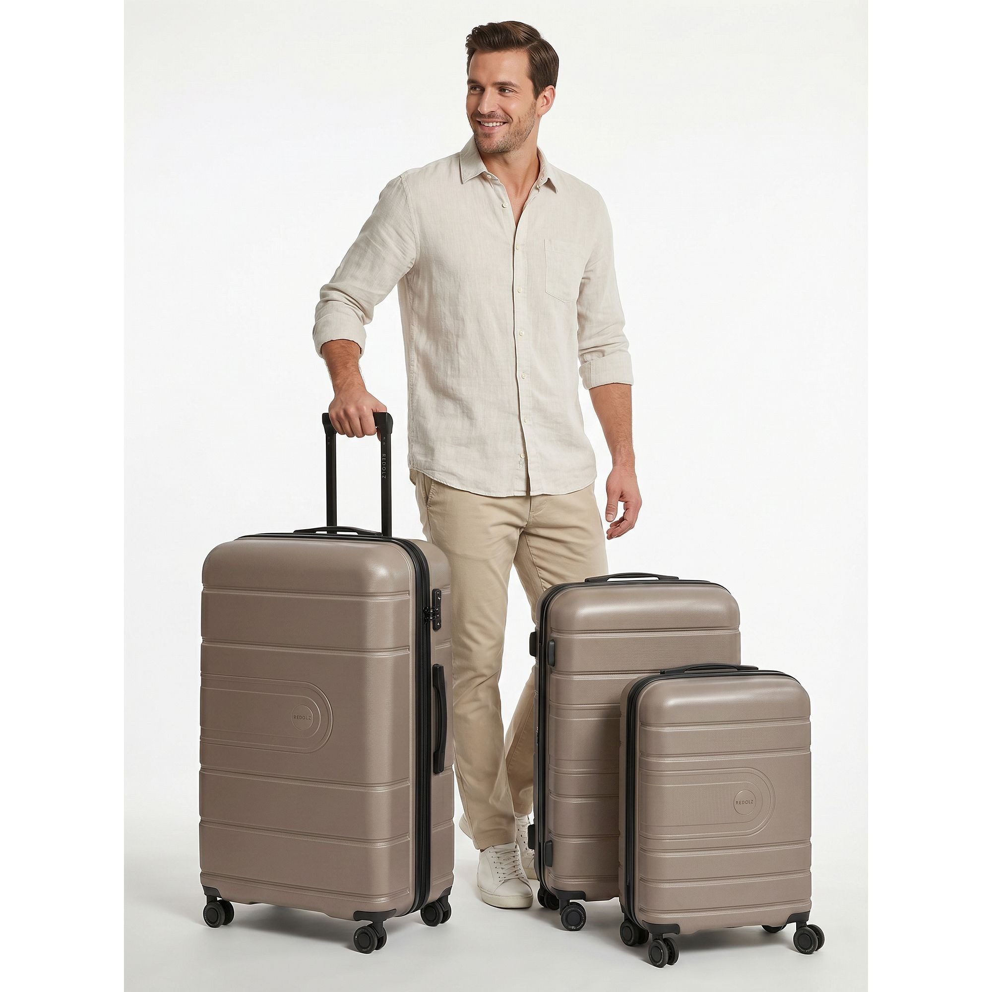 Redolz Trolleyset Essentials 11, 4 Rollen, (3-teilig, 3 tlg), Polypropylen