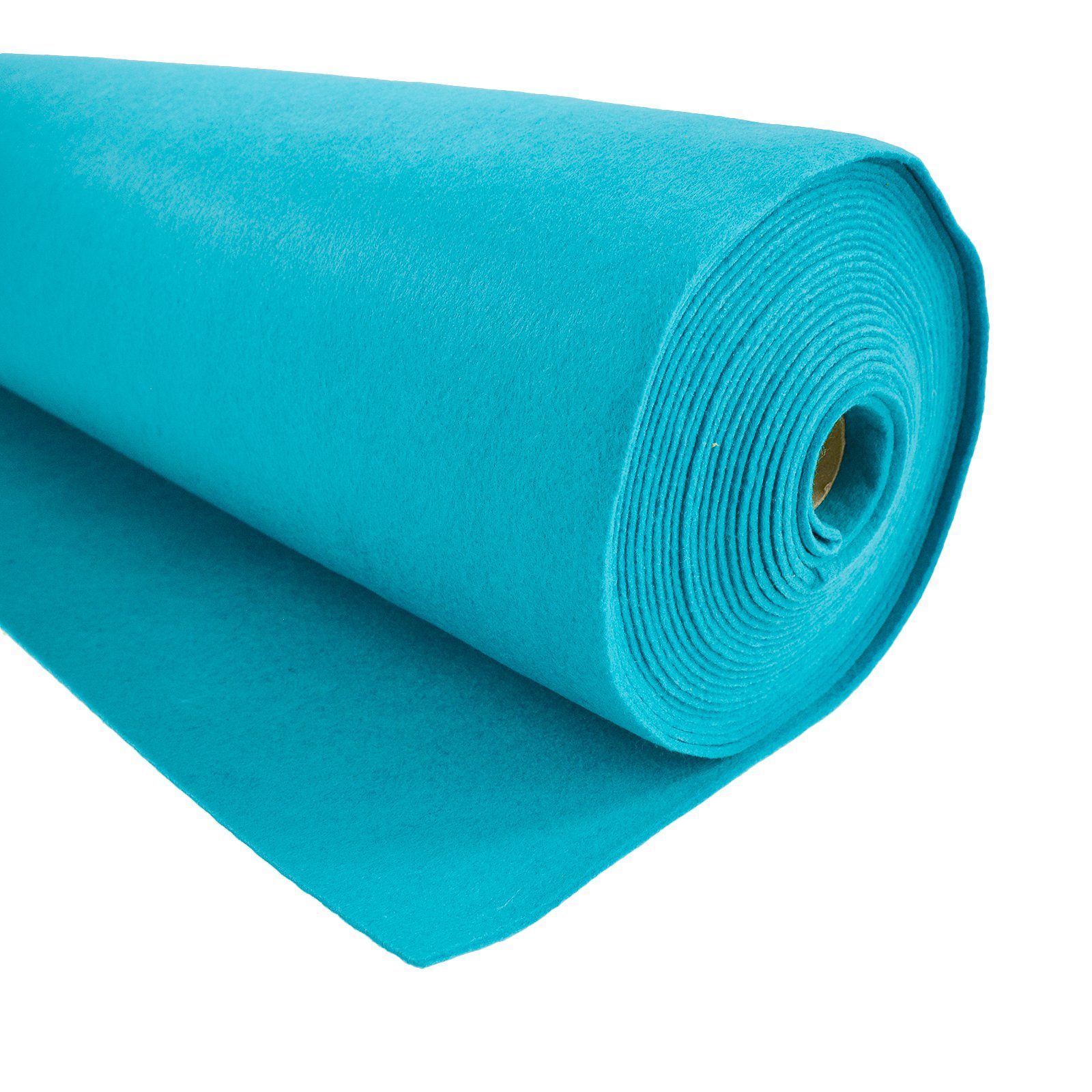 maDDma Stoff Bastelfilz 1m Meterware Filz 90cm x 1,5mm Dekofilz Taschenfilz, türkis
