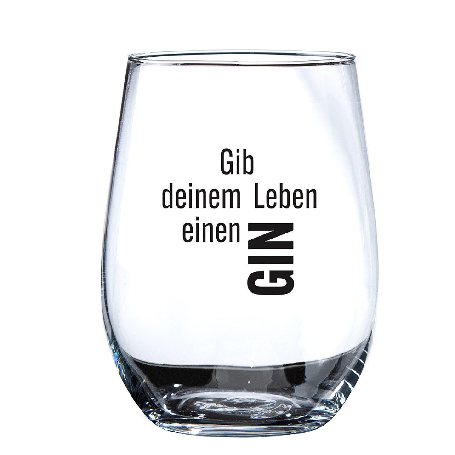 GILDE Glas Ginglas „Gib deinem Leben einen GIN“, Glas