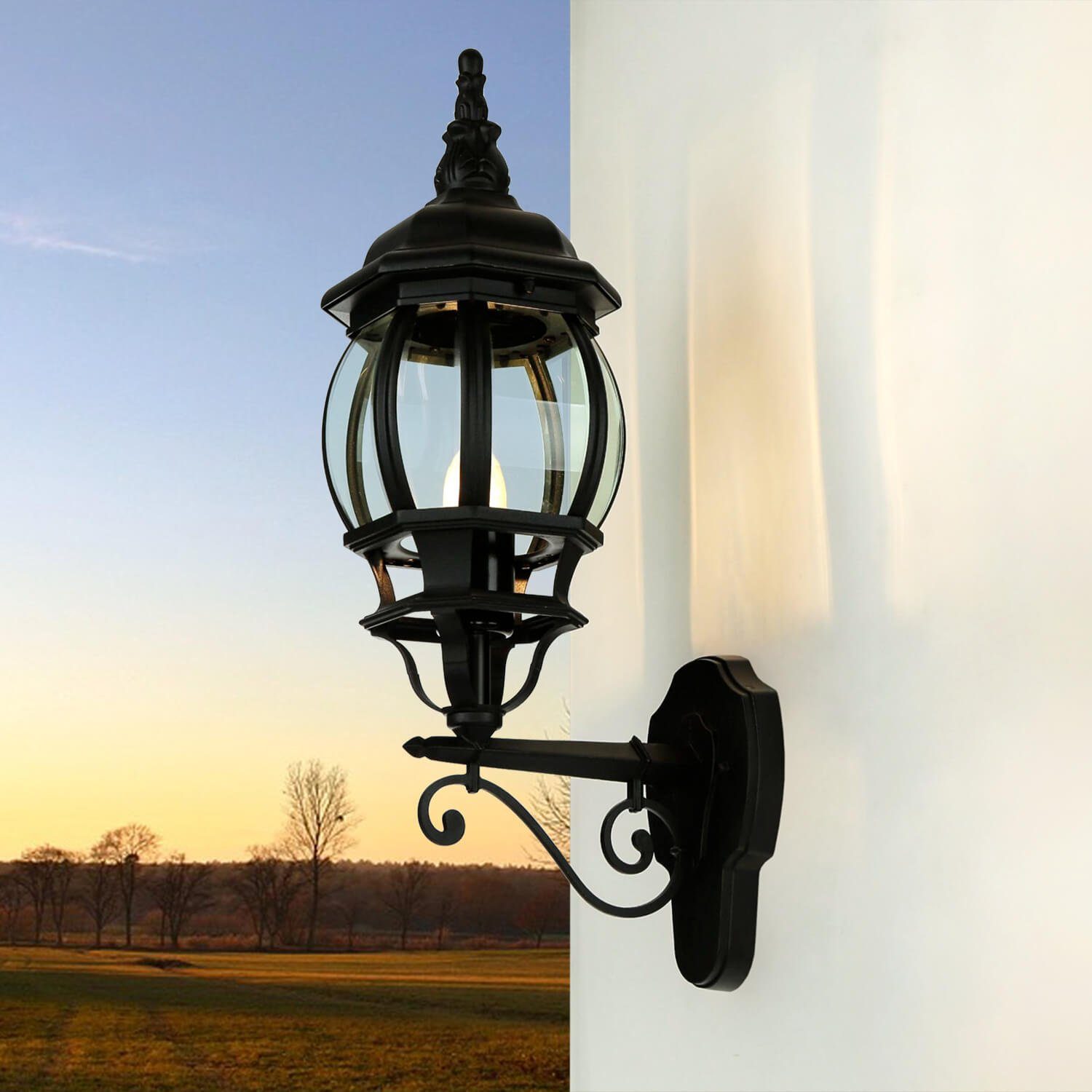 LichtErlebnisse AußenWandleuchte »BREST«, Außenwandlampe Rustikal