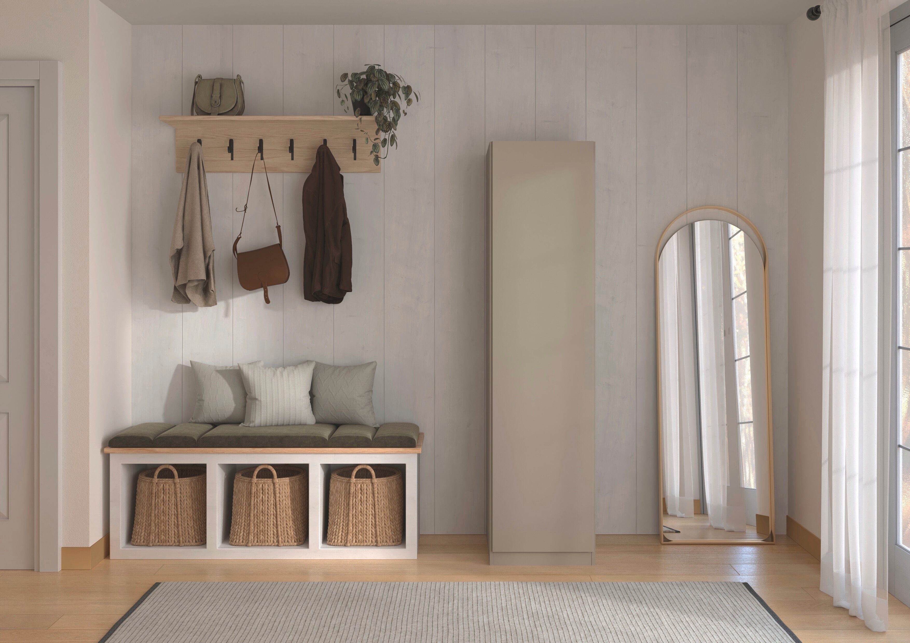 rauch Kleiderschrank Schlafzimmer Garderobe Kinderzimmer WELTNEUHEIT ELVIK by rauch-ONE (3 Ausstattungsvarianten - Breiten 47-405 cm, Höhen 187/212/231 cm) PATE – Bild 2 von 5
