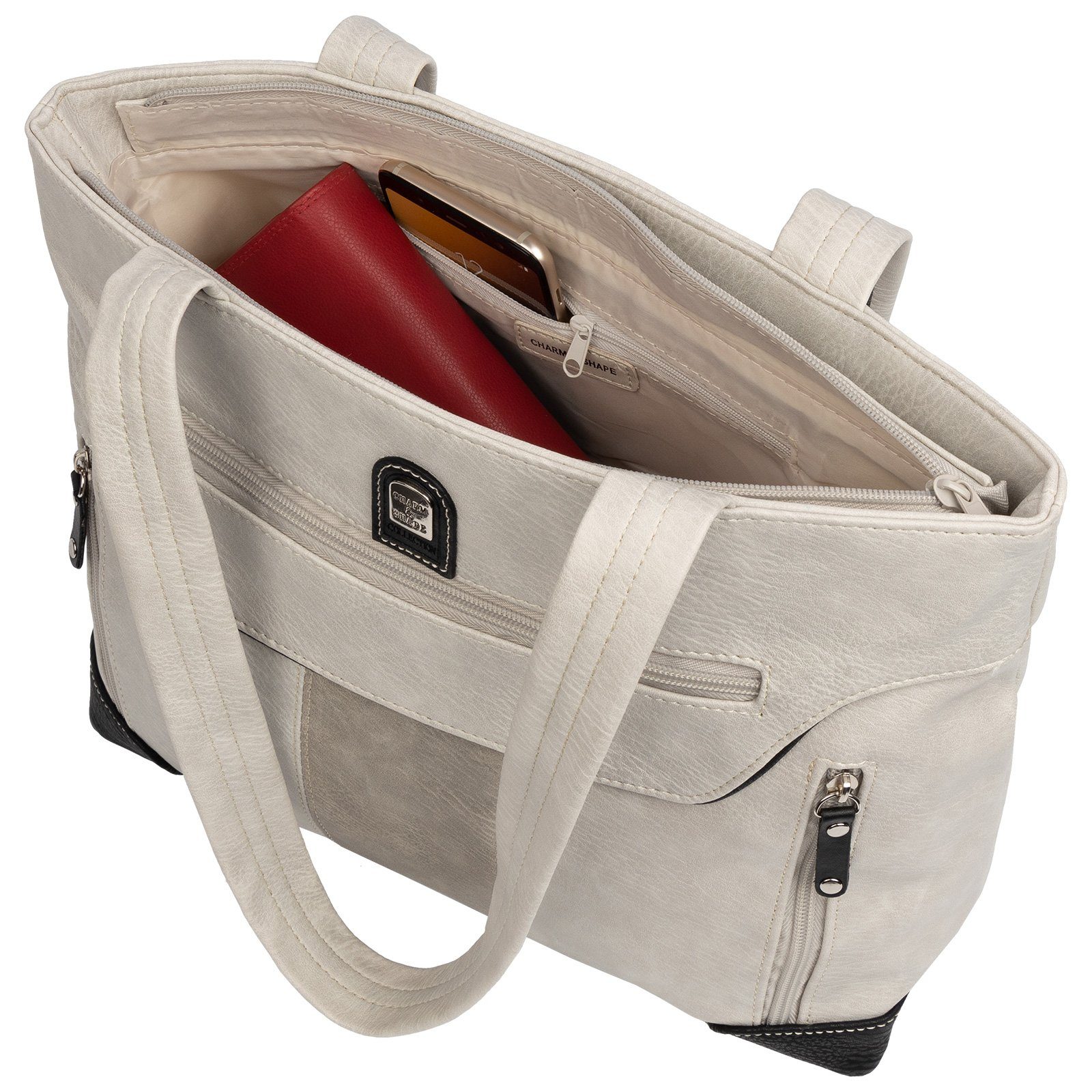 EAAKIE Umhängetasche Damen Tasche Schultertasche Umhängetasche Leder Optik Handtasche, als Schultertasche,Shopper,Handtasche tragbar