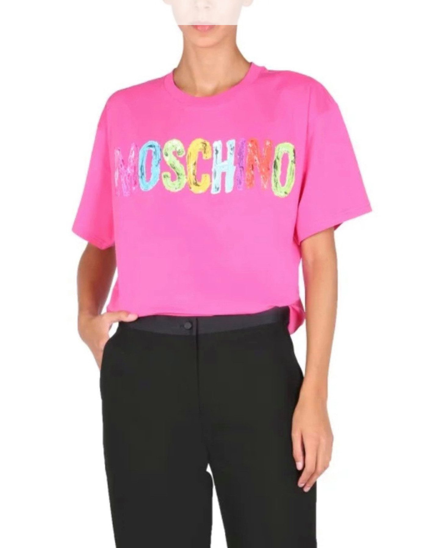 T-Shirt COUTURE 3D Logo Paint-Effect Shirt Oversize
