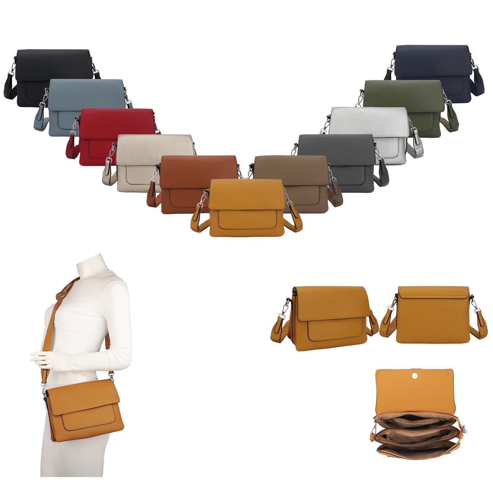 ITALYSHOP24 Schultertasche Damen Crossbody Bodybag Umhängetasche Messenger günstig online kaufen