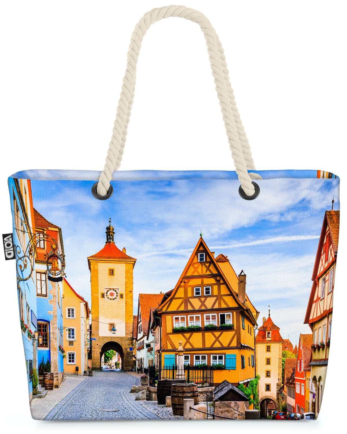 VOID Strandtasche (1-tlg), Romantische Straße Altstadt von Rothenburg ob der Tauber Deutschlands