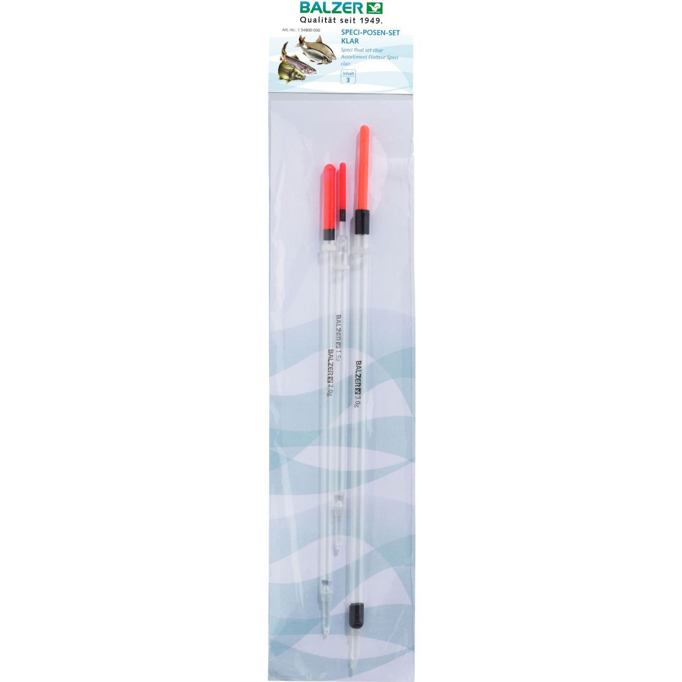 Balzer Allroundpose Balzer Posensortiment Clear Line - 3 Posen im Set 49