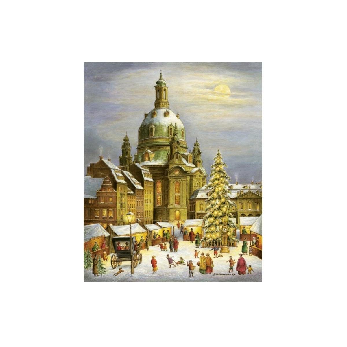 Olewinski & Tochter Grußkarte 2914 - Weihnachtspostkarte "Dresdner Frauenkirche"