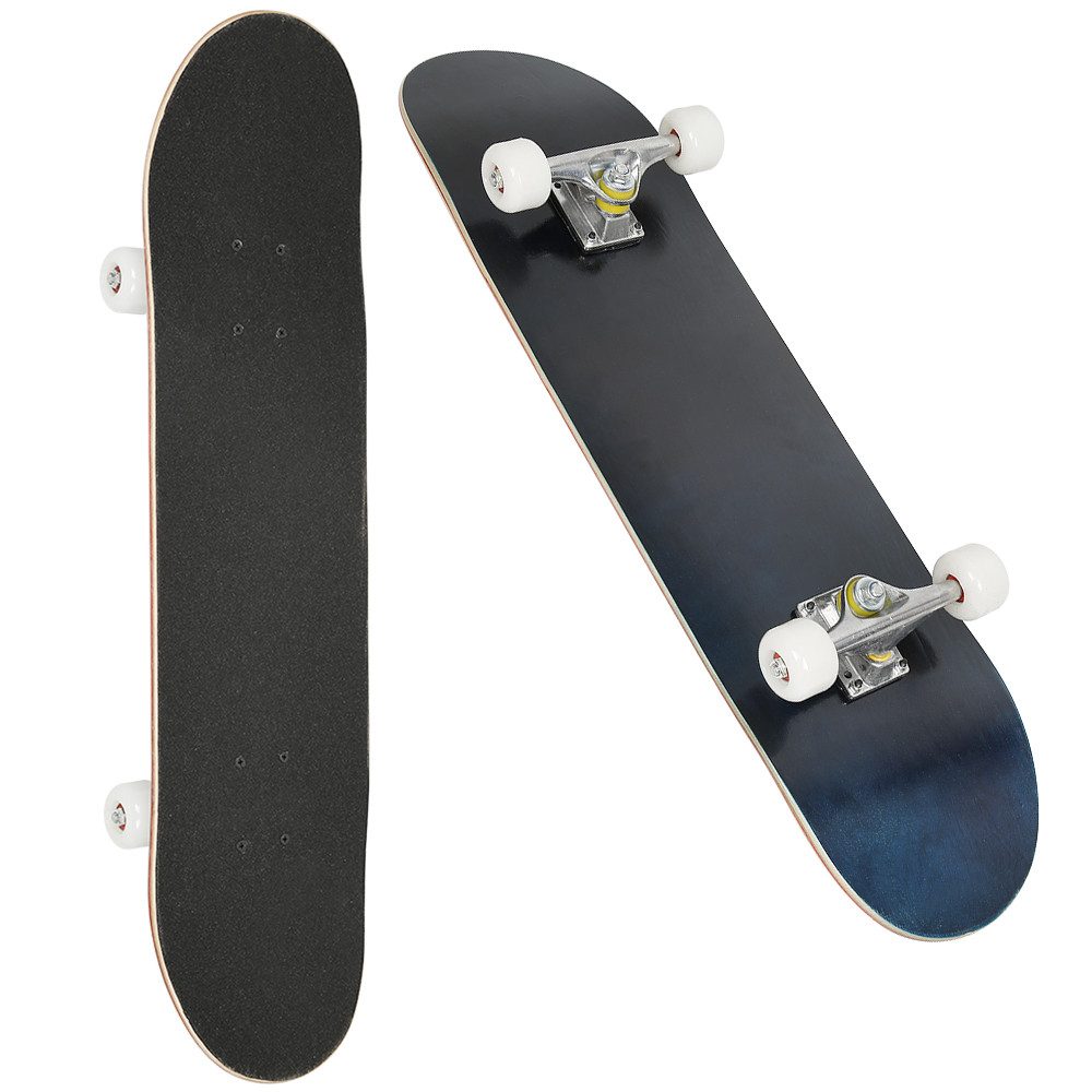 JEOBEST Skateboard Komplette Skateboard 80x20cm, PU Räder, Geburtstagsgeschenk für Teenager und Erwachsene