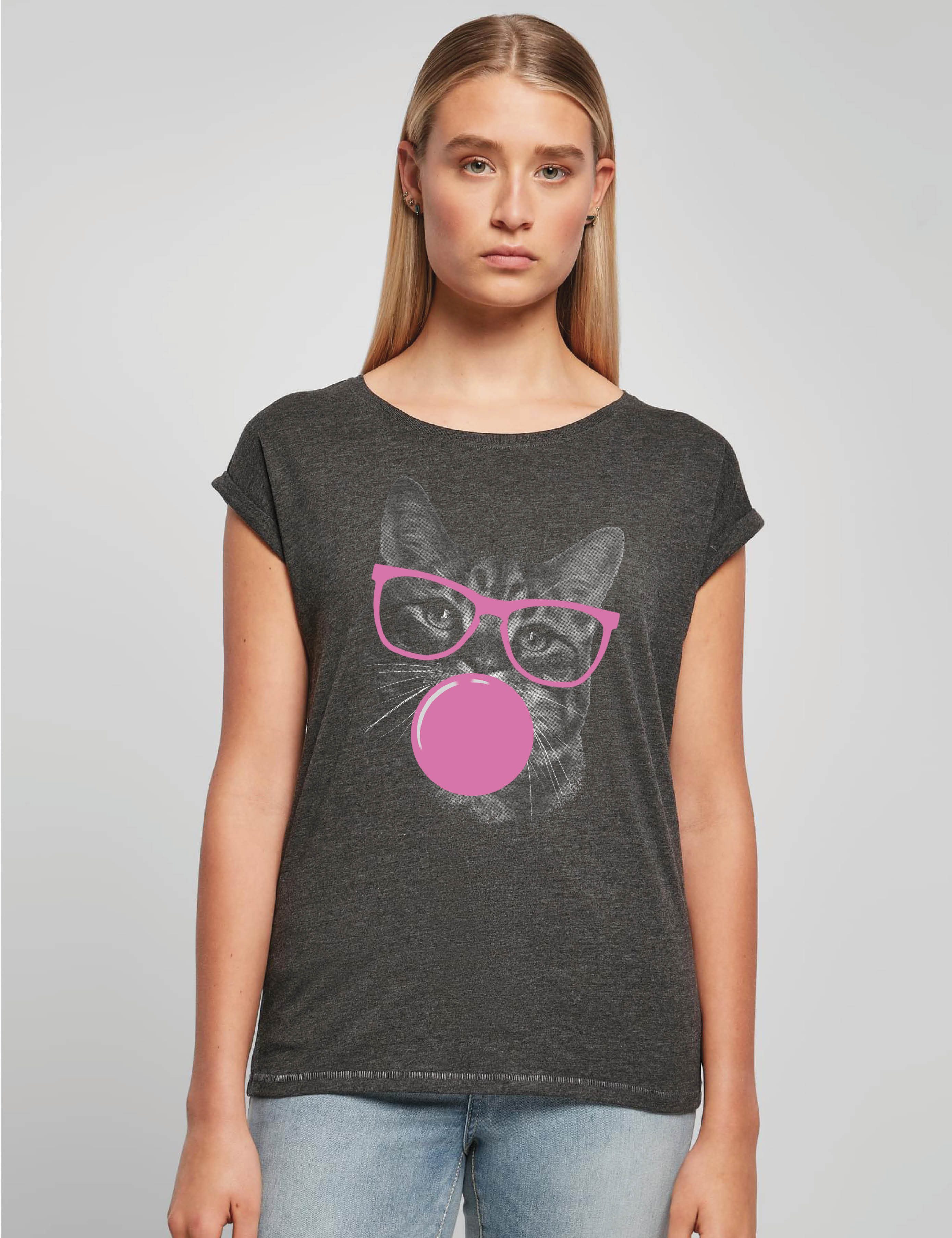 Youth Designz Print-Shirt "Cat Gum" Damen günstig online kaufen