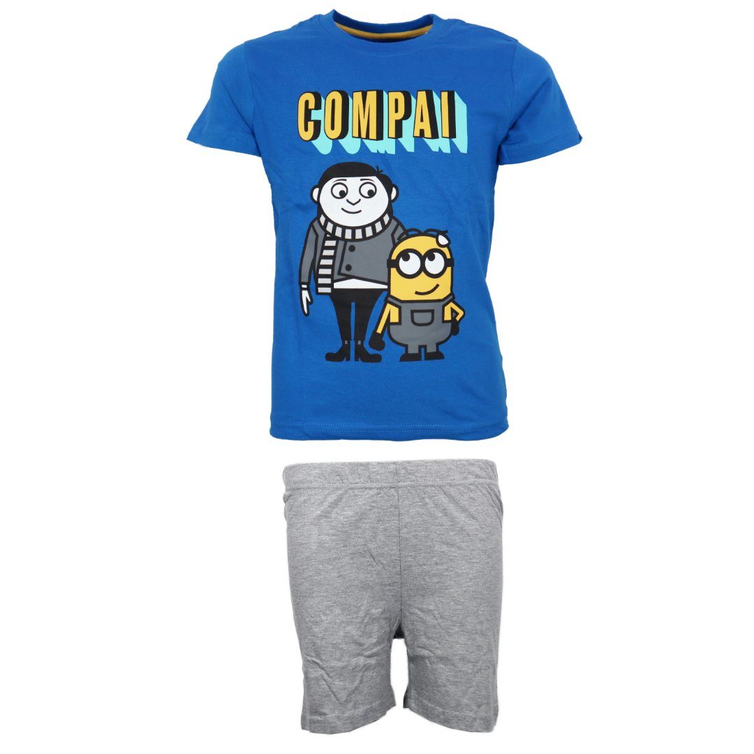 Minions Schlafanzug Die Minions Gru Kinder Jungen Pyjama Baumwolle Gr. 104 bis 134