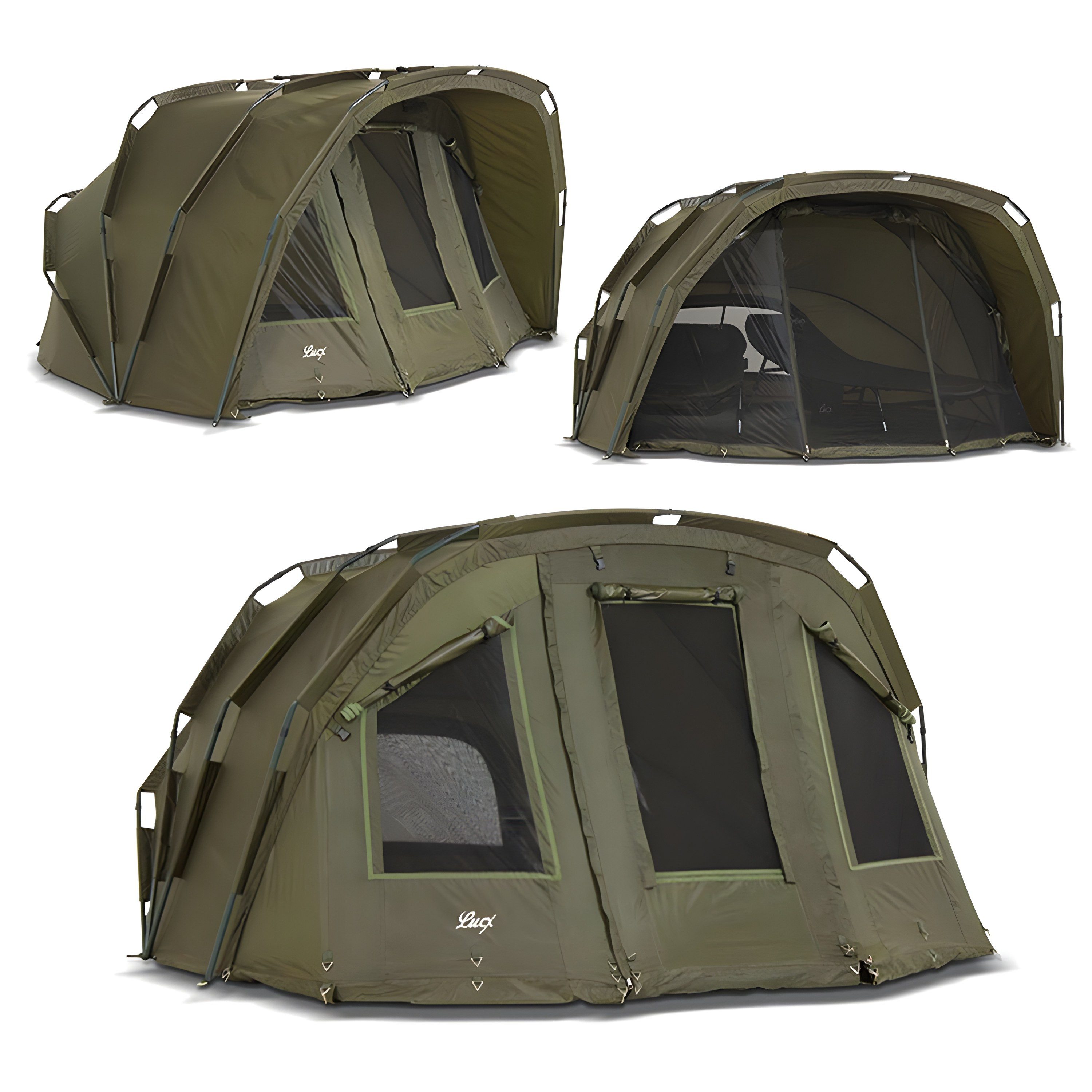 Lucx Angelzelt Tiger Karpfenzelt Bivvy, Personen: 3 (Komplett-Set) günstig online kaufen