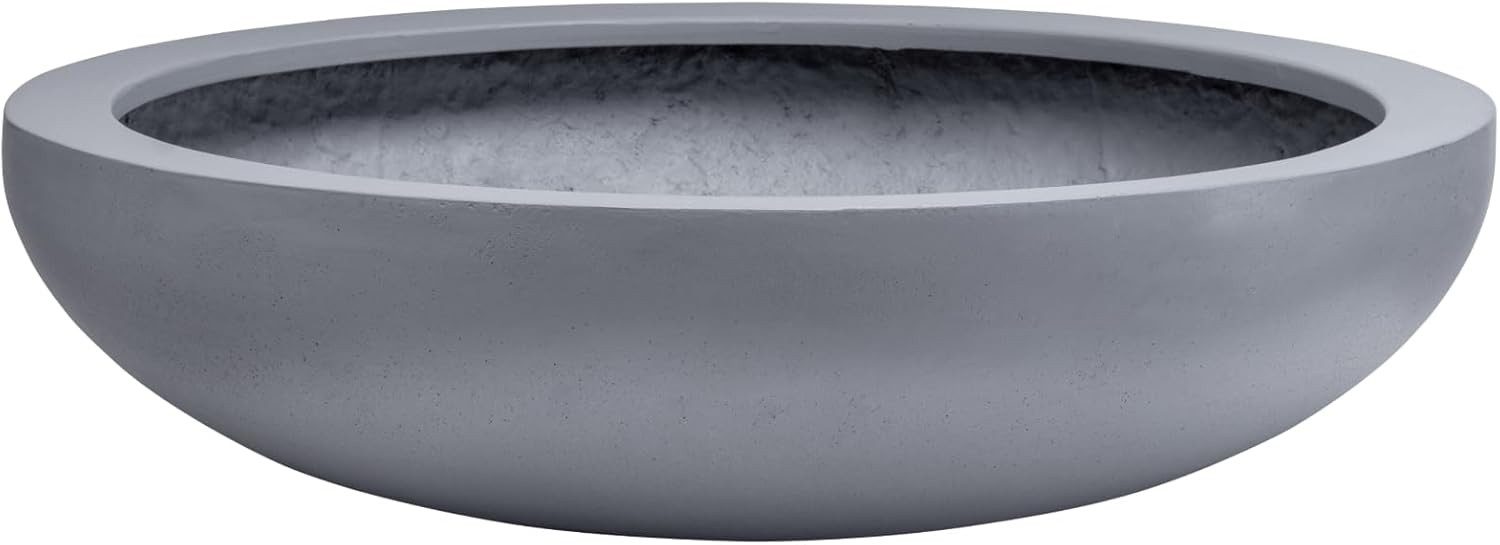 VIVANNO Pflanzschale Fiberglas PLANA Schale - Betongrau Beton-Design (1 St) günstig online kaufen