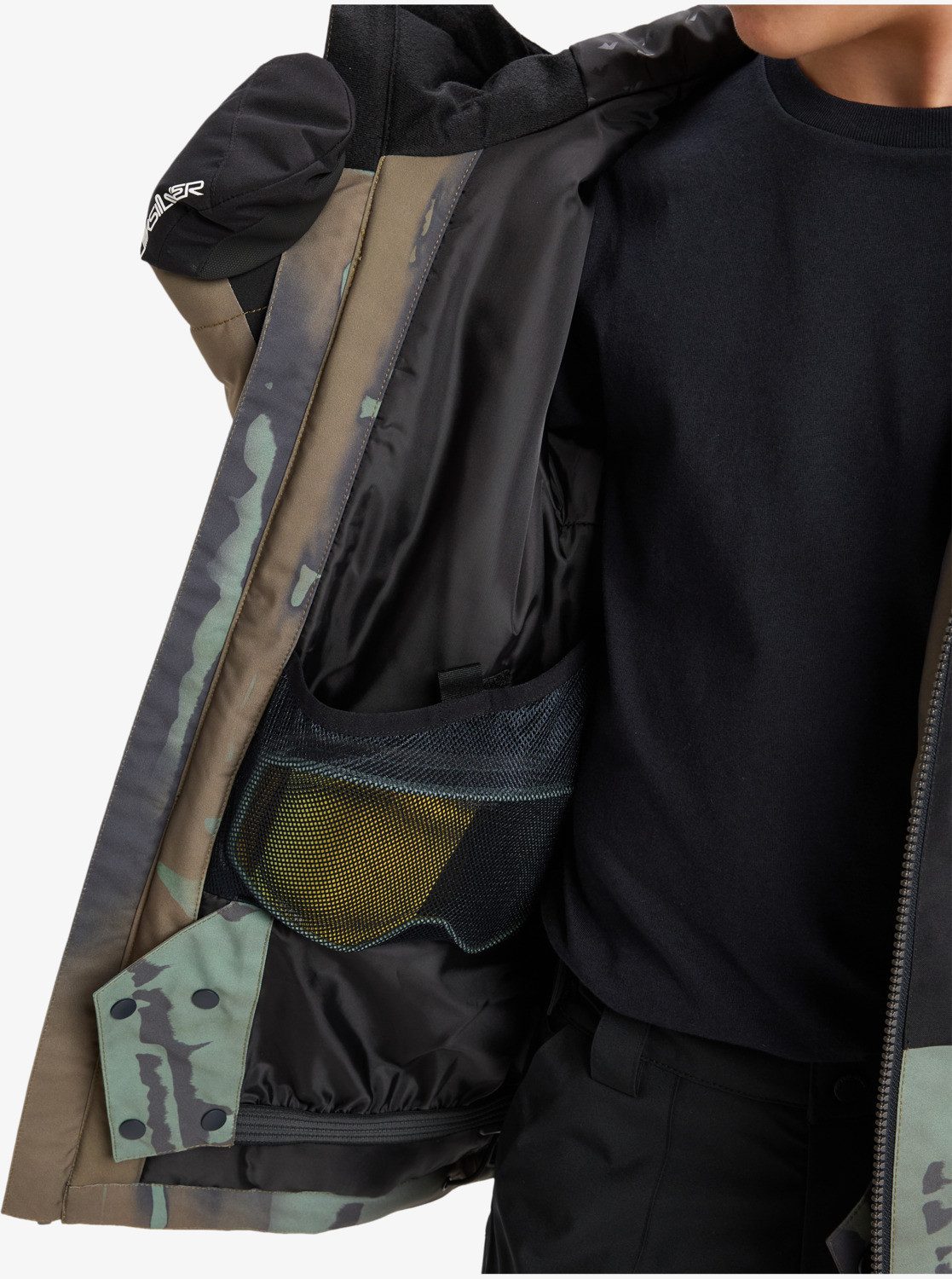 Quiksilver Skijacke SIDE HIT BLOCK YOUTH JK für Teens, atmungsaktives Material, wasserabweisend, aus Polyester