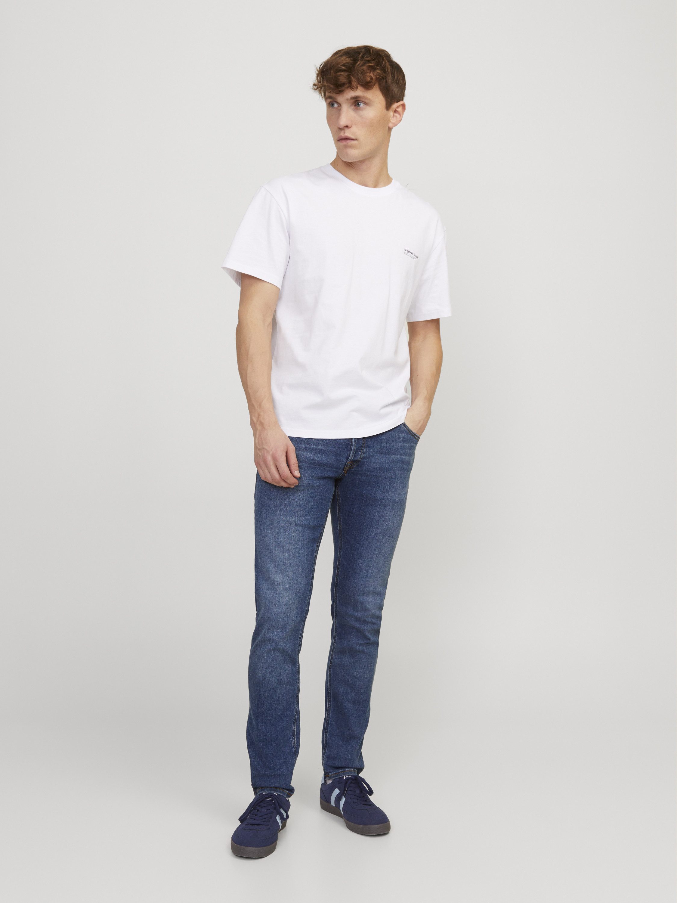 Jack & Jones Herren Jeans JJIGLENN JJORIGINAL AM 814 - Slim Fit - Blau - Bl günstig online kaufen
