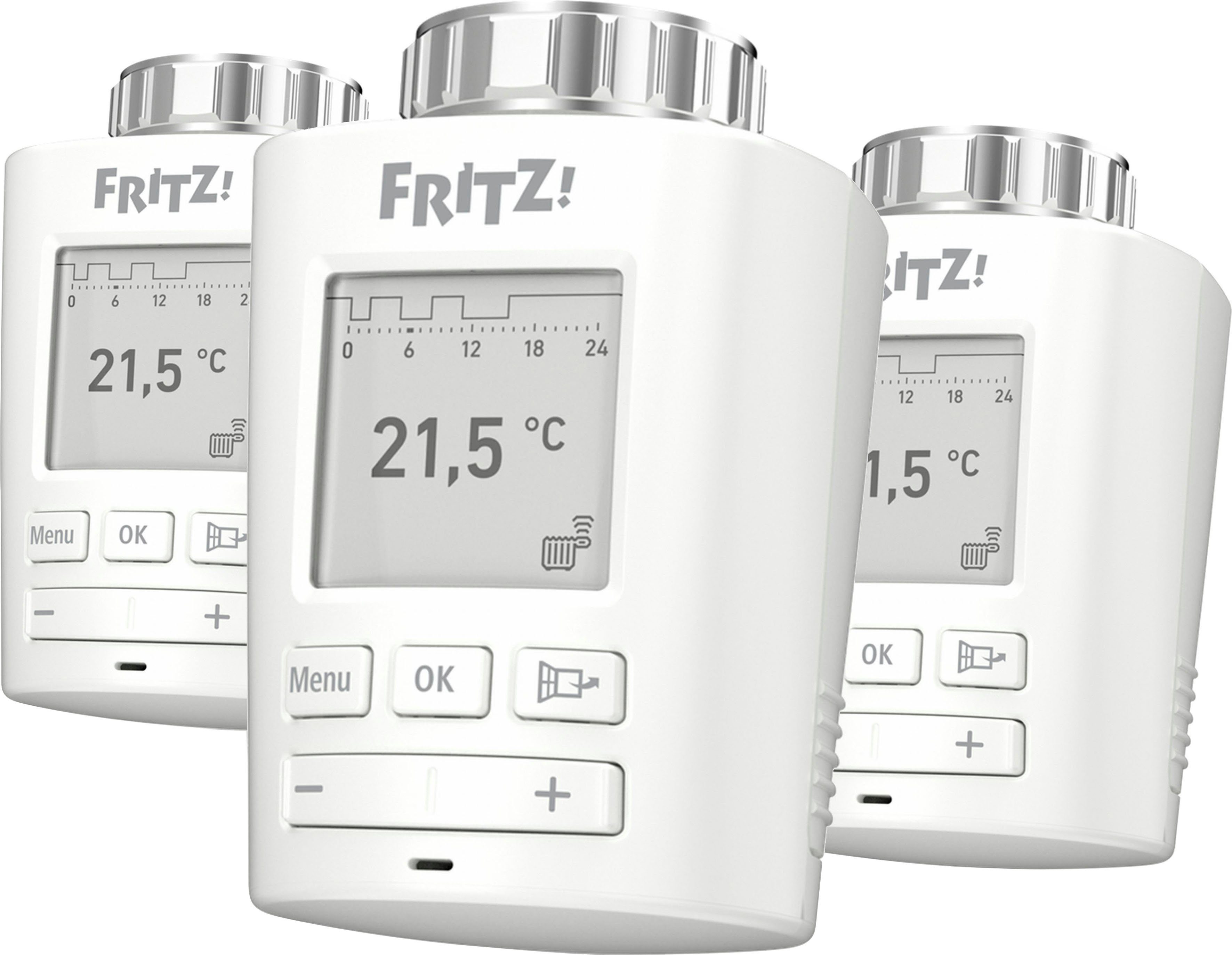 AVM Heizkörperthermostat FRITZ!DECT 301 Heizkörperregler (3er Set), (Set, 3 St)