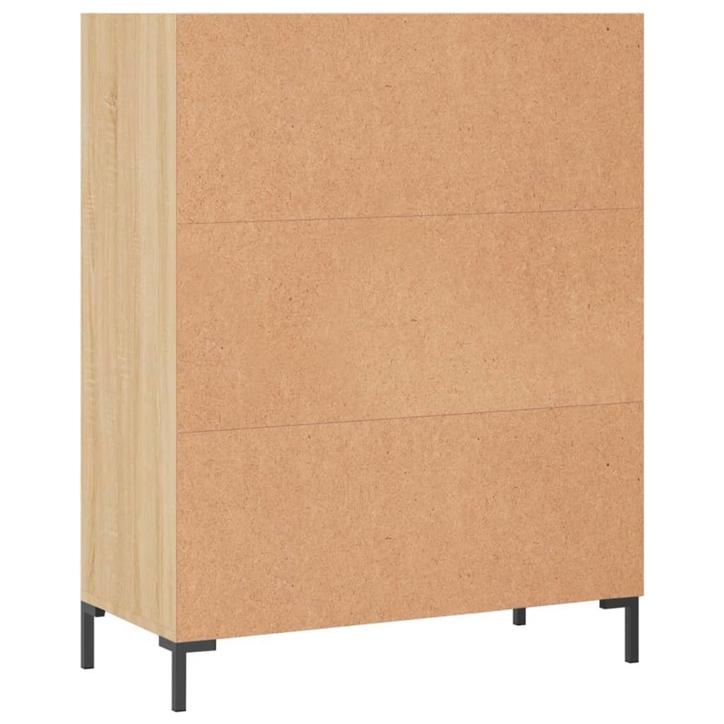 Holzwerkstoff Sonoma-Eiche Bücherregal furnicato 69,5x32,5x90 cm