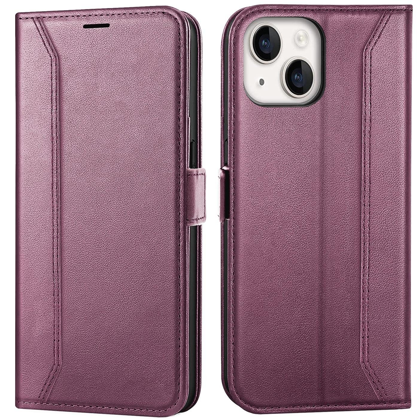 CoolGadget Handyhülle Book Case Elegance Tasche für Apple iPhone 14 Plus 6,7 Zoll, Hülle Magnet Klapphülle Flip Case für iPhone 14 Plus Schutzhülle