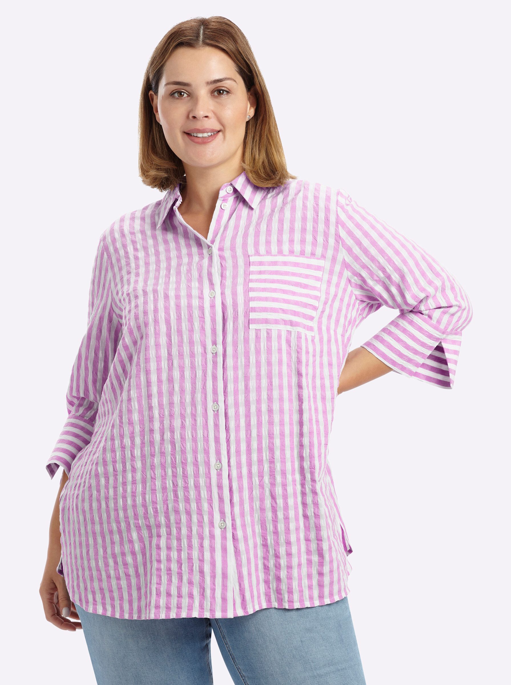 Klassische Bluse 3/4-Arm-Bluse 3/4-Arm
