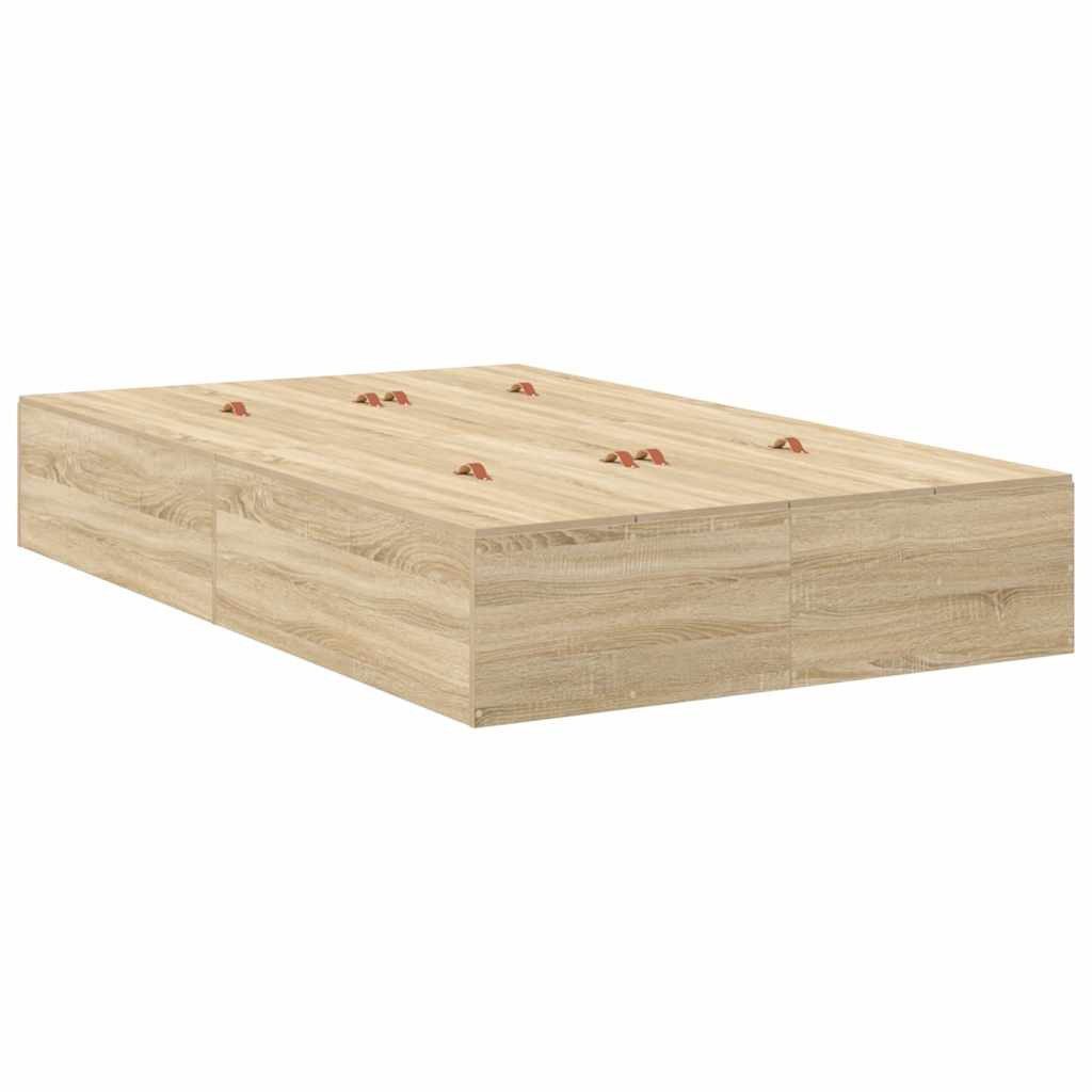 vidaXL Bett Bettgestell Sonoma Eiche 190 günstig online kaufen