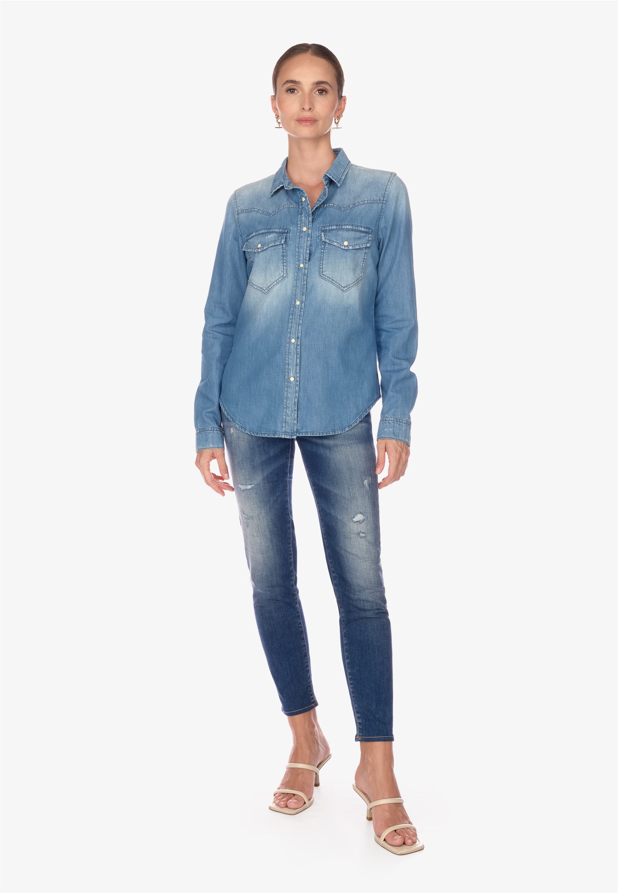 Le Temps Des Cerises Jeanshemd JUANITA günstig online kaufen