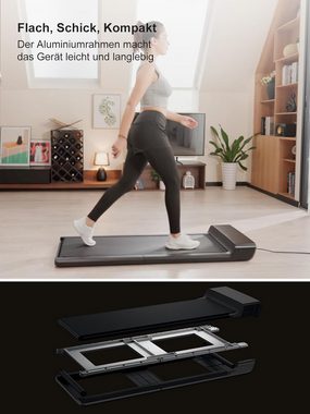 Walkingpad Laufband Elektrisches Laufband, Klappbar leise,bis 136kg Laufband für Zuhause (Lauf Band Elektrisch, Walking Pad, Treadmill für Zuhause, Sportgeräte für Zuhause, für abnehmen Sport, für Haus, Joggen), Laufbänder, Winter laufen, Sport