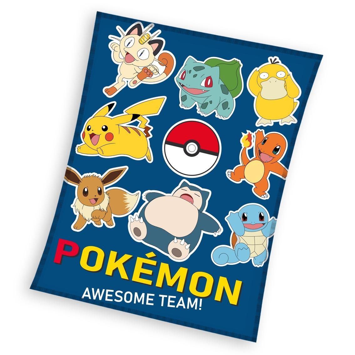 Kinderdecke Pokemon Fleecedecke Kuscheldecke 130 x 160 cm, POKÉMON