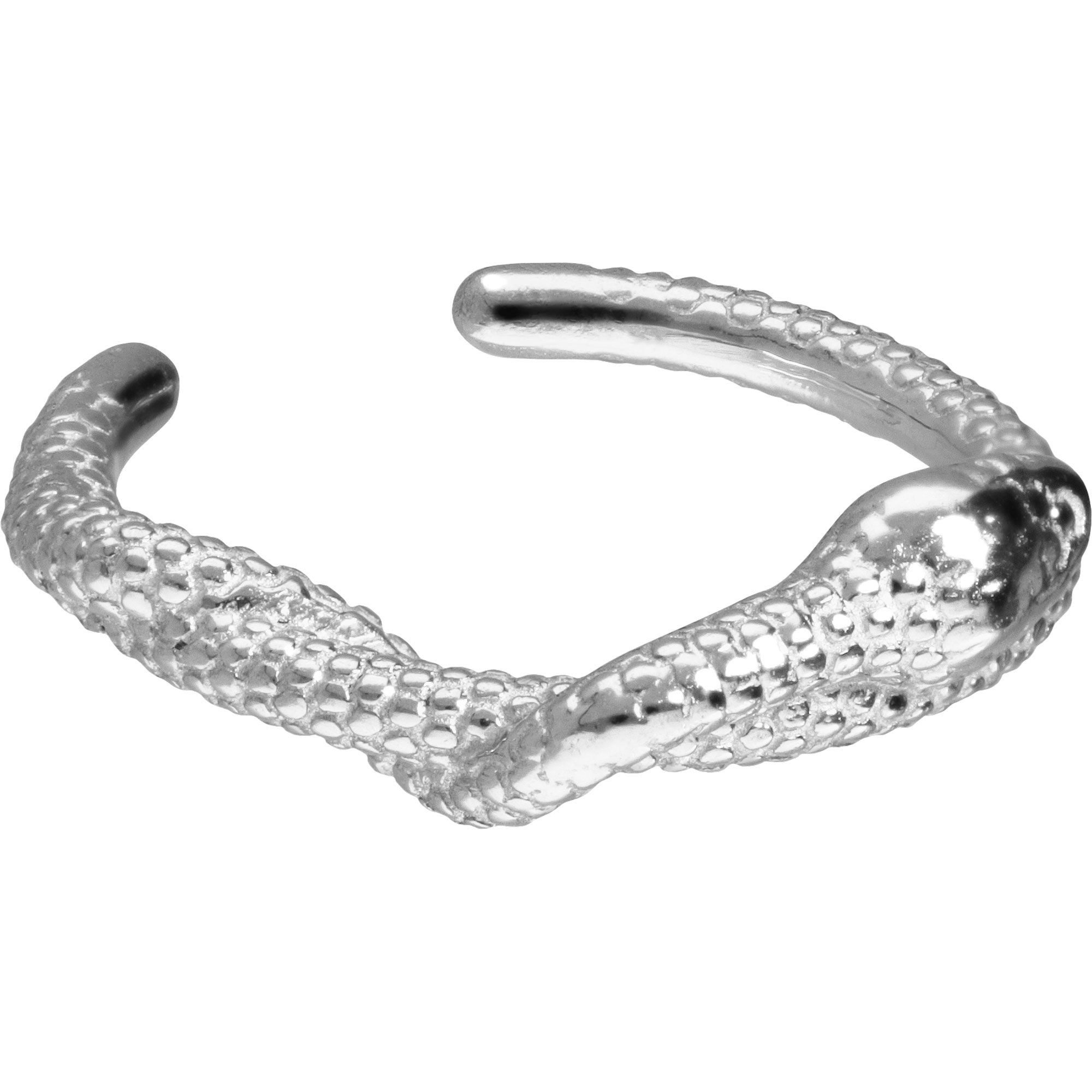 PIERCINGLINE Fake-Spirale Chirurgenstahl Fake Ohrring SCHLANGE (Fake Piercing-Ringe, 1-tlg)