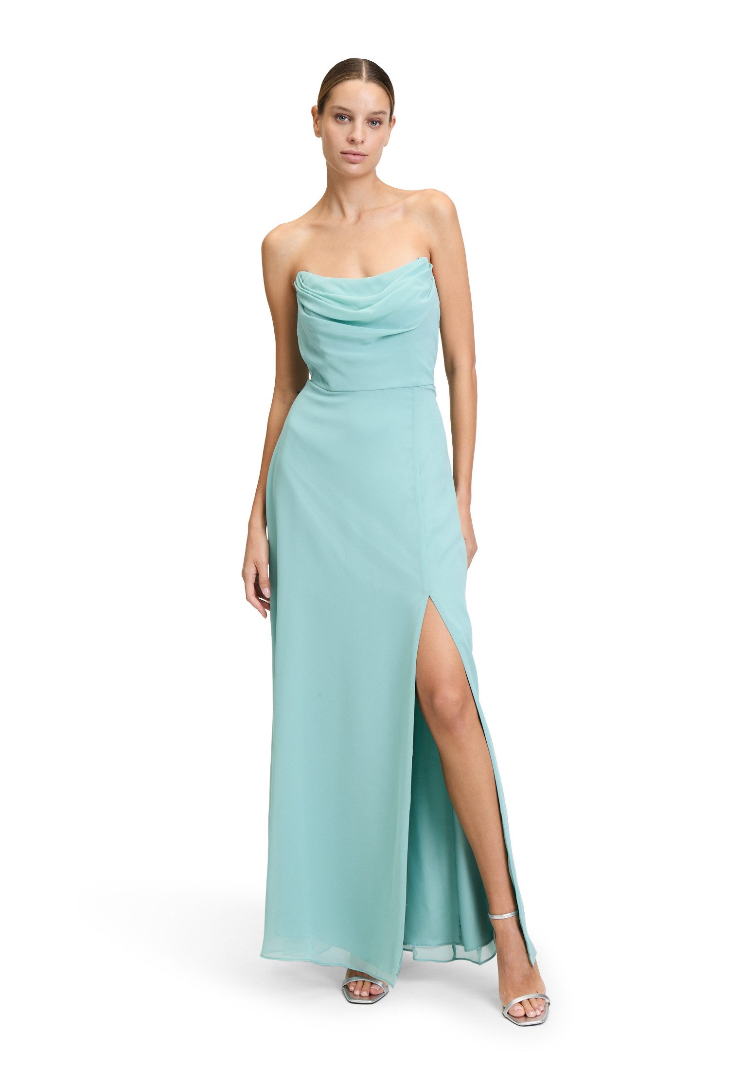 Abendkleid Vera Mont Abendkleid mit Wasserfallausschnitt