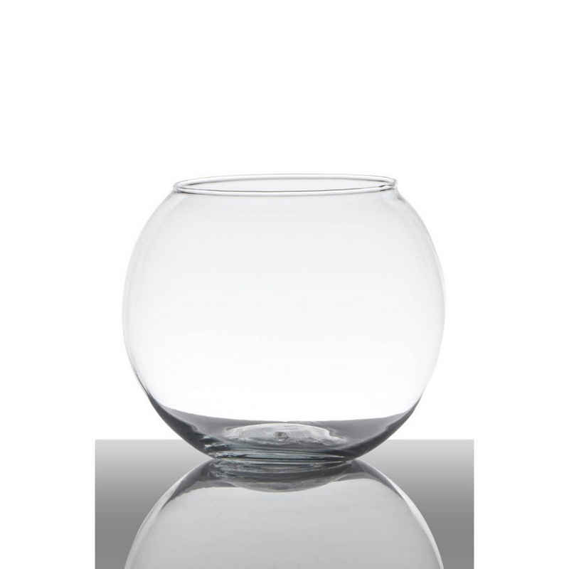 Hakbijl Glass Teelichthalter BALL, Transparent H:7cm D:9.5cm Glas