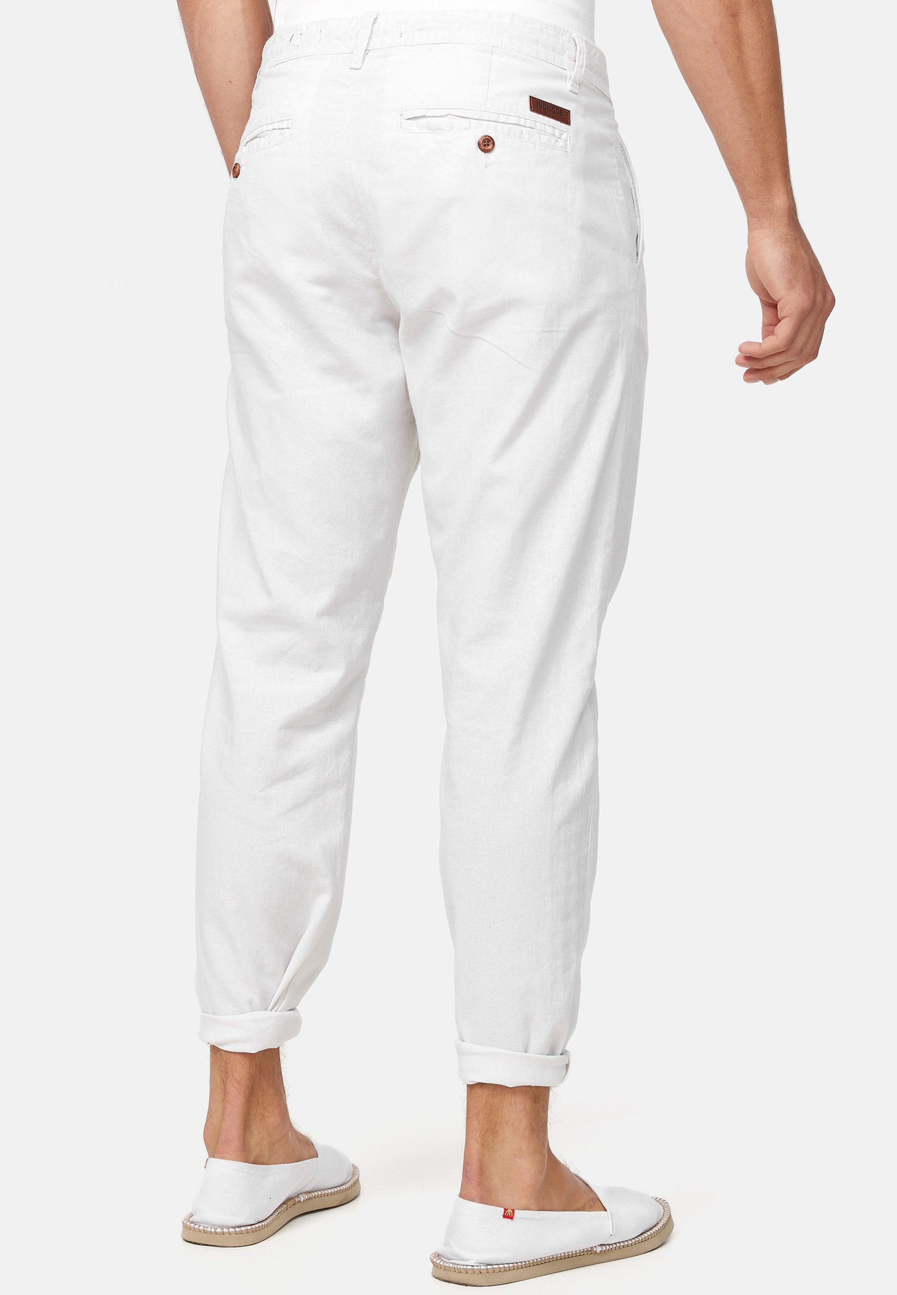 INDICODE Leinenhose Herren Veneto Sommerhose Leinen Herrenhose leichte Sommerhose mit Kordelzug – Bild 5 von 5